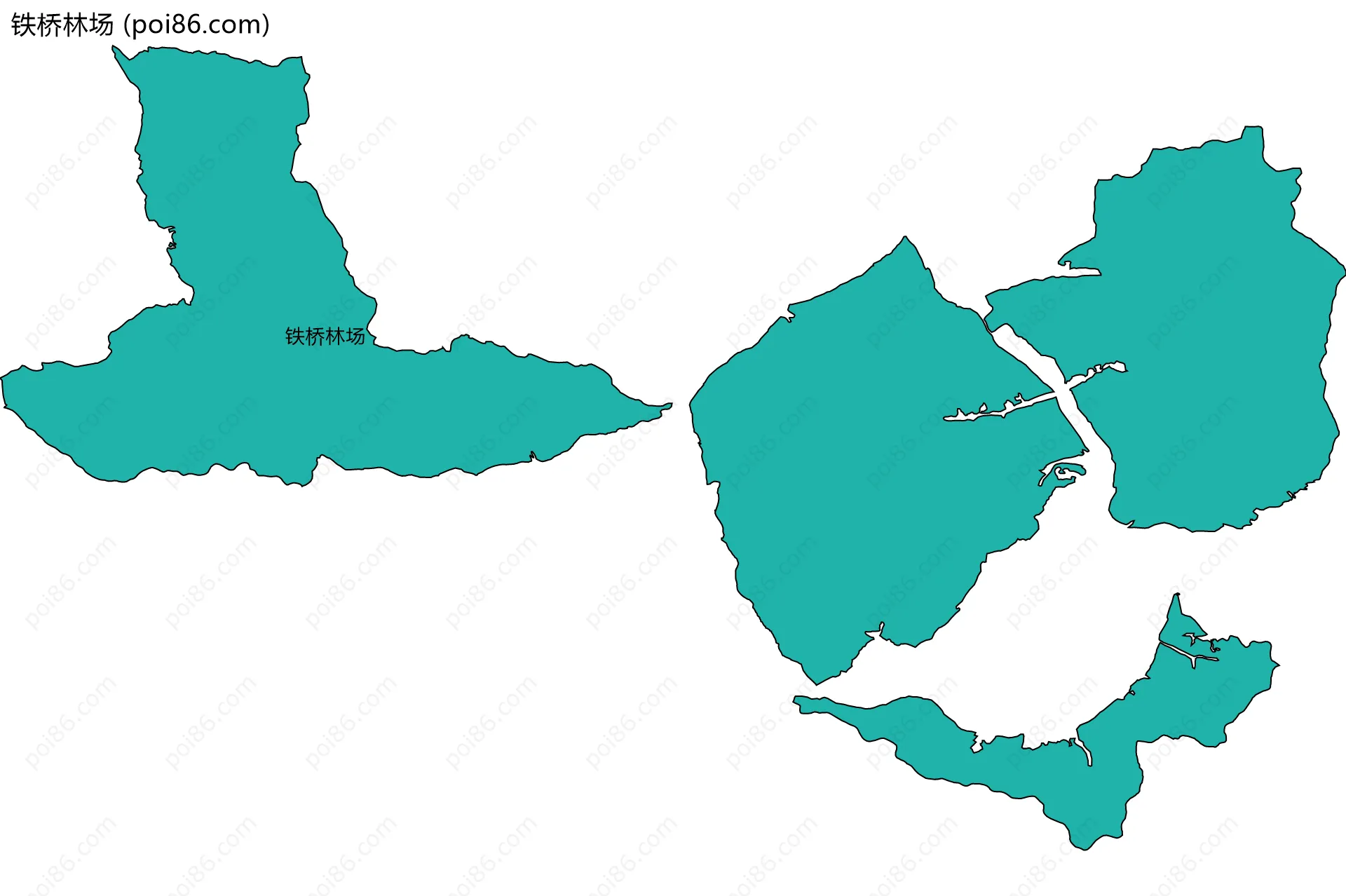 铁桥林场边界地图