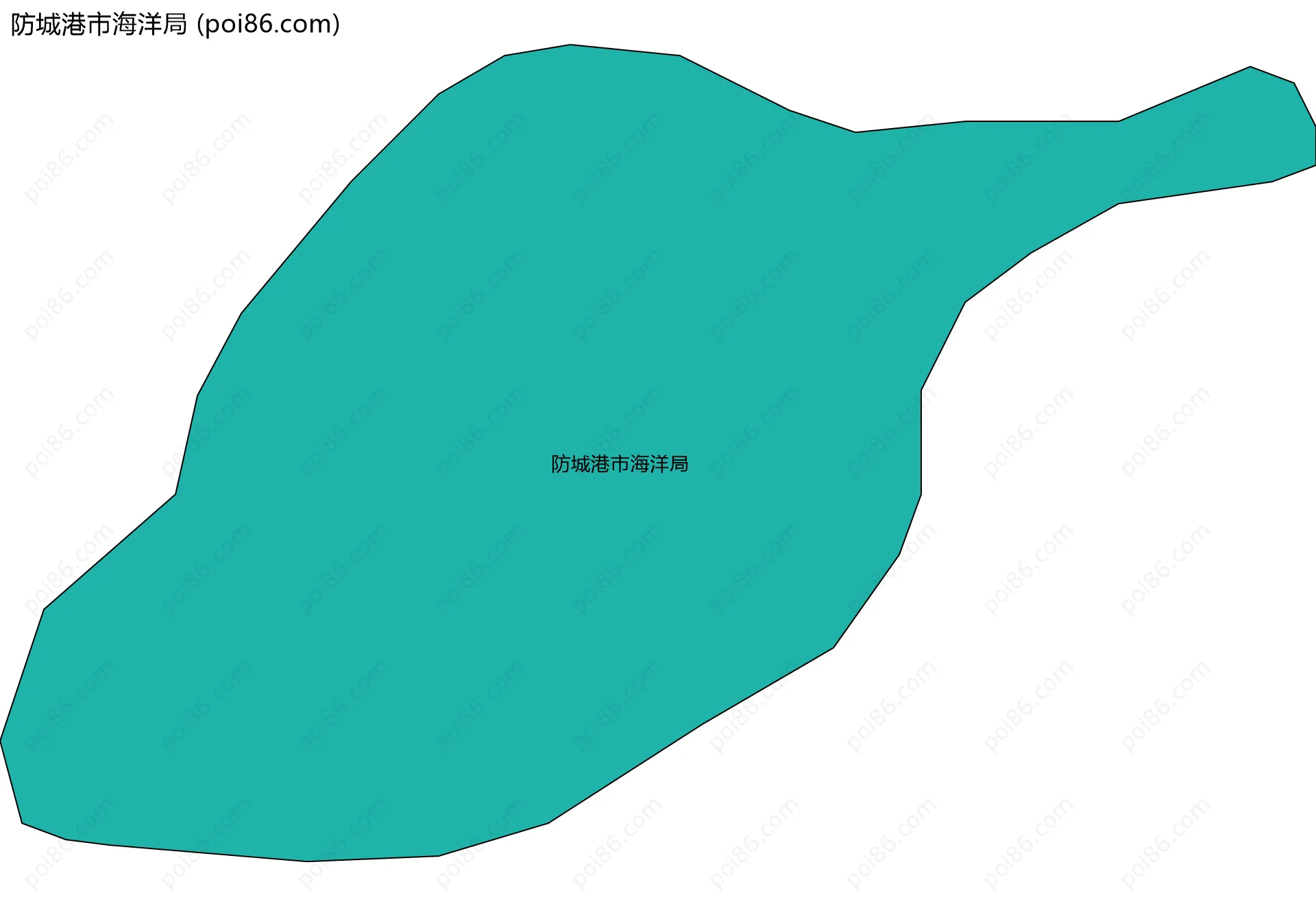 防城港市海洋局边界地图