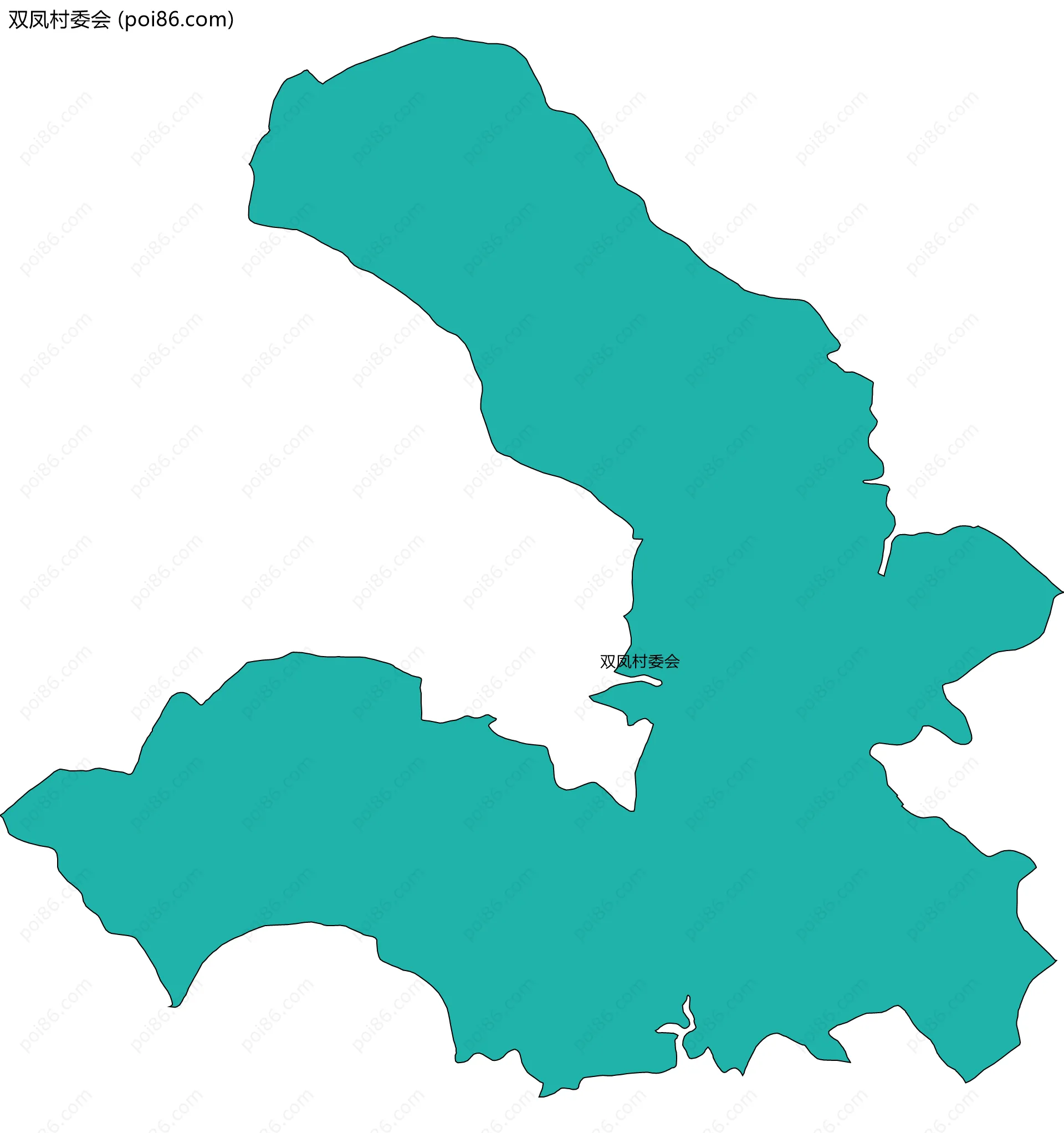 双凤村委会边界地图