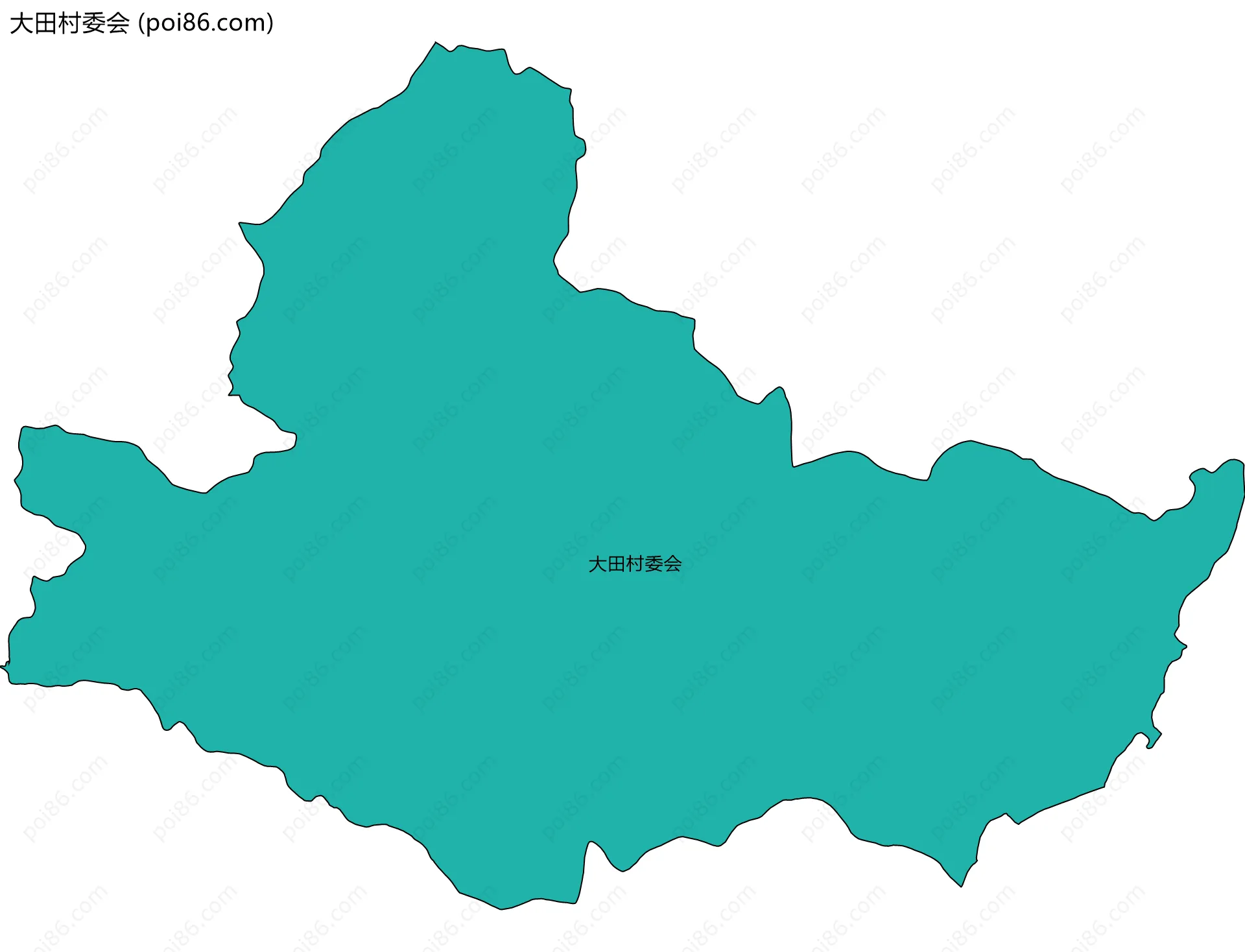 大田村委会边界地图