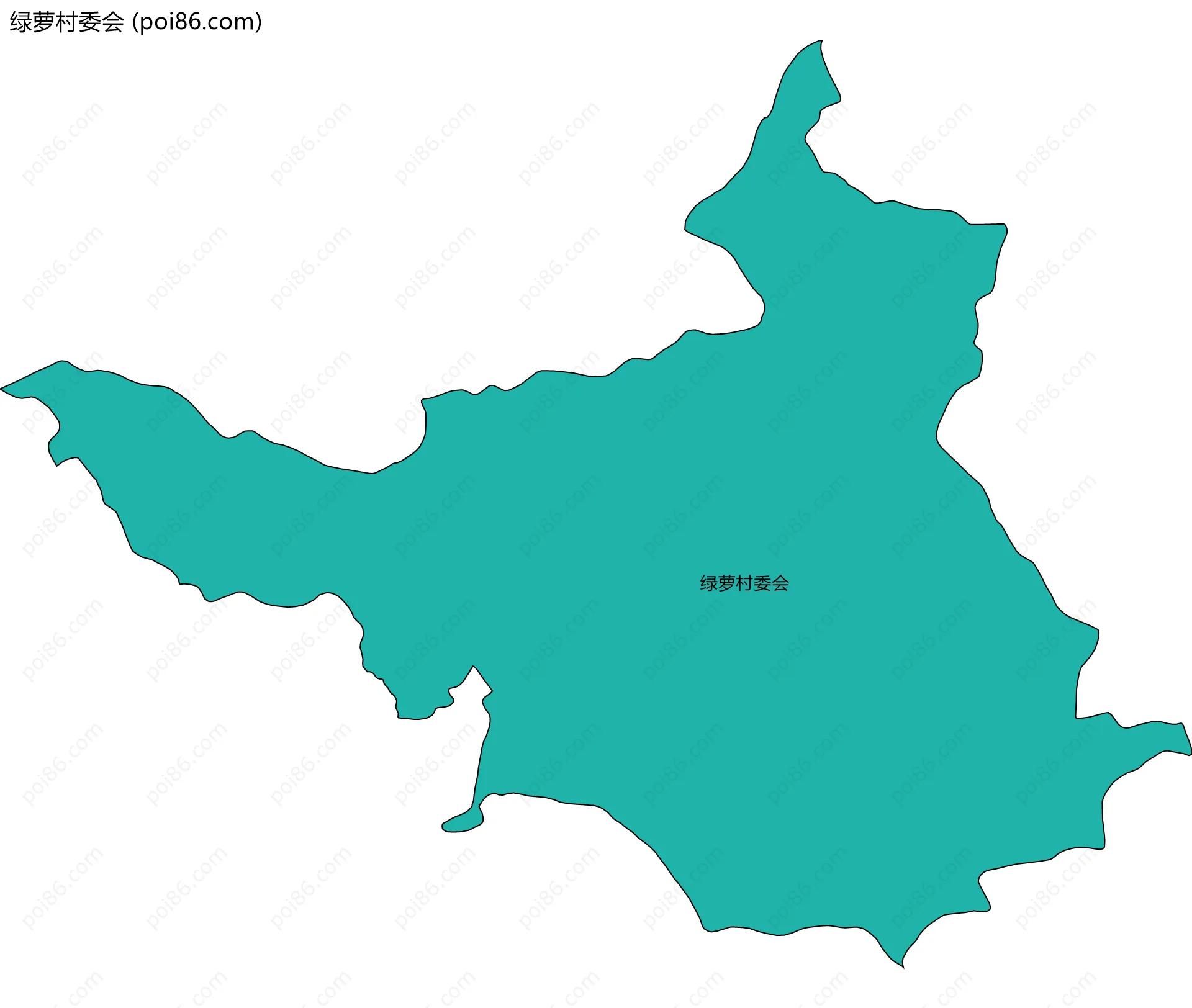 绿萝村委会边界地图