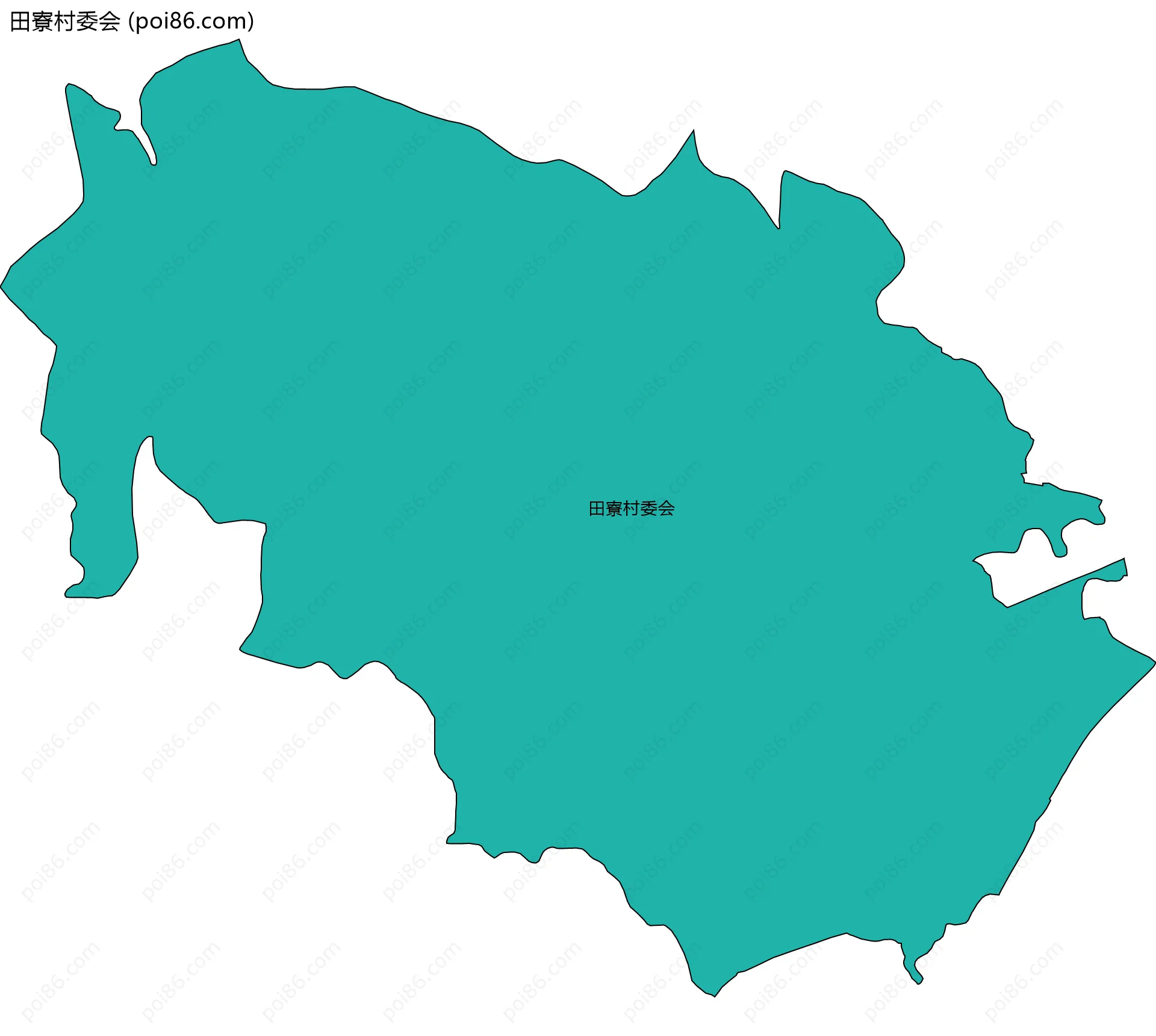 田寮村委会边界地图