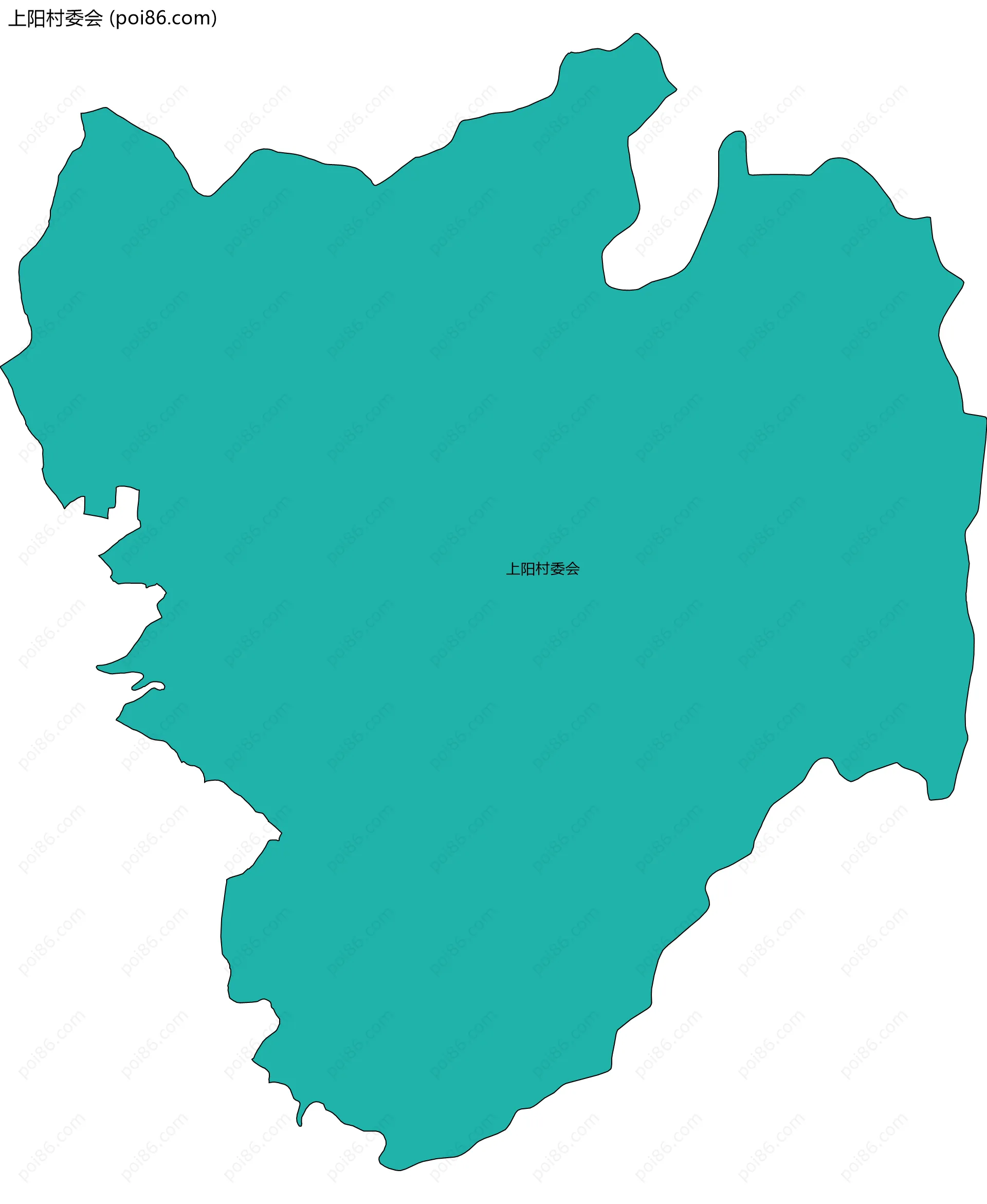 上阳村委会边界地图