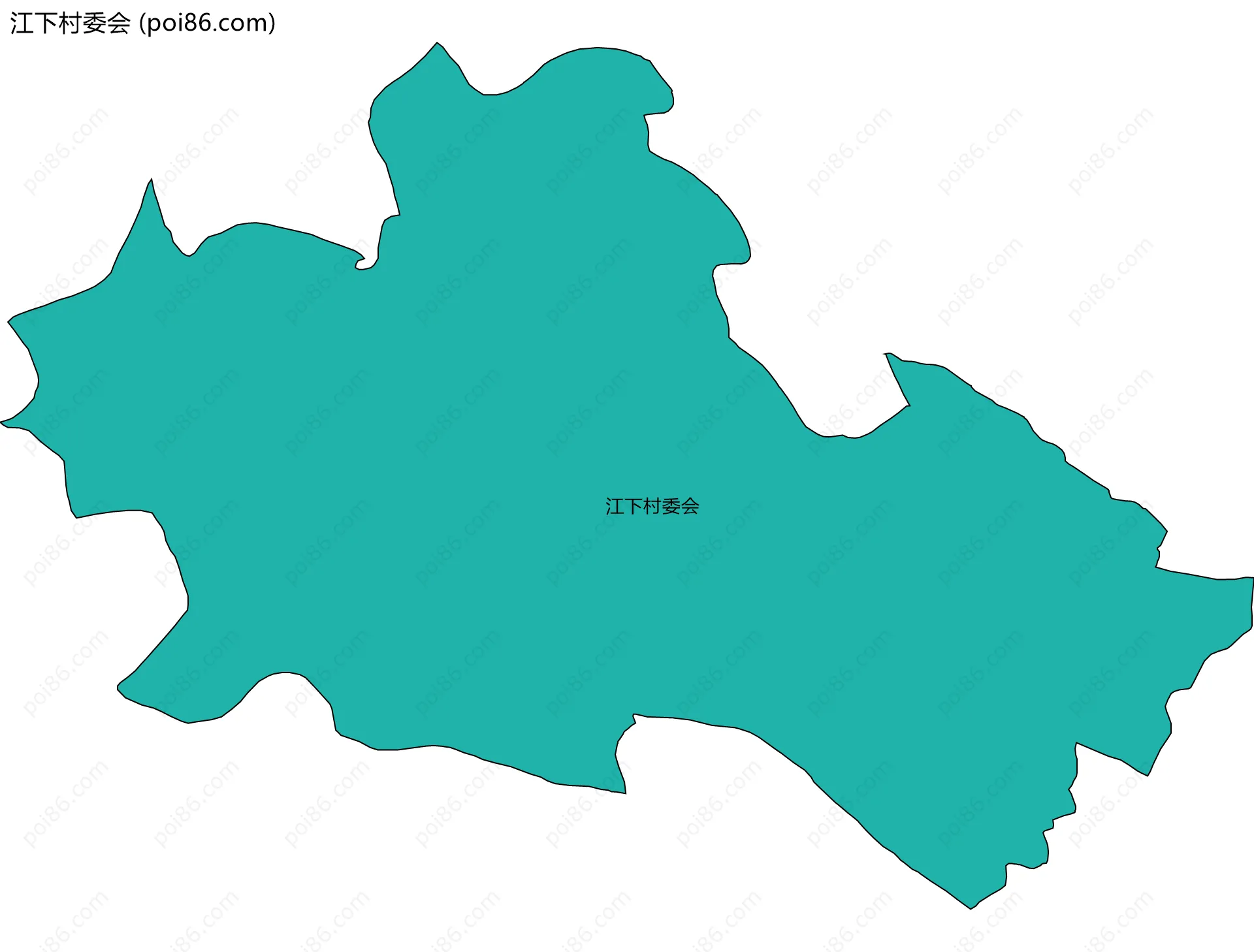 江下村委会边界地图