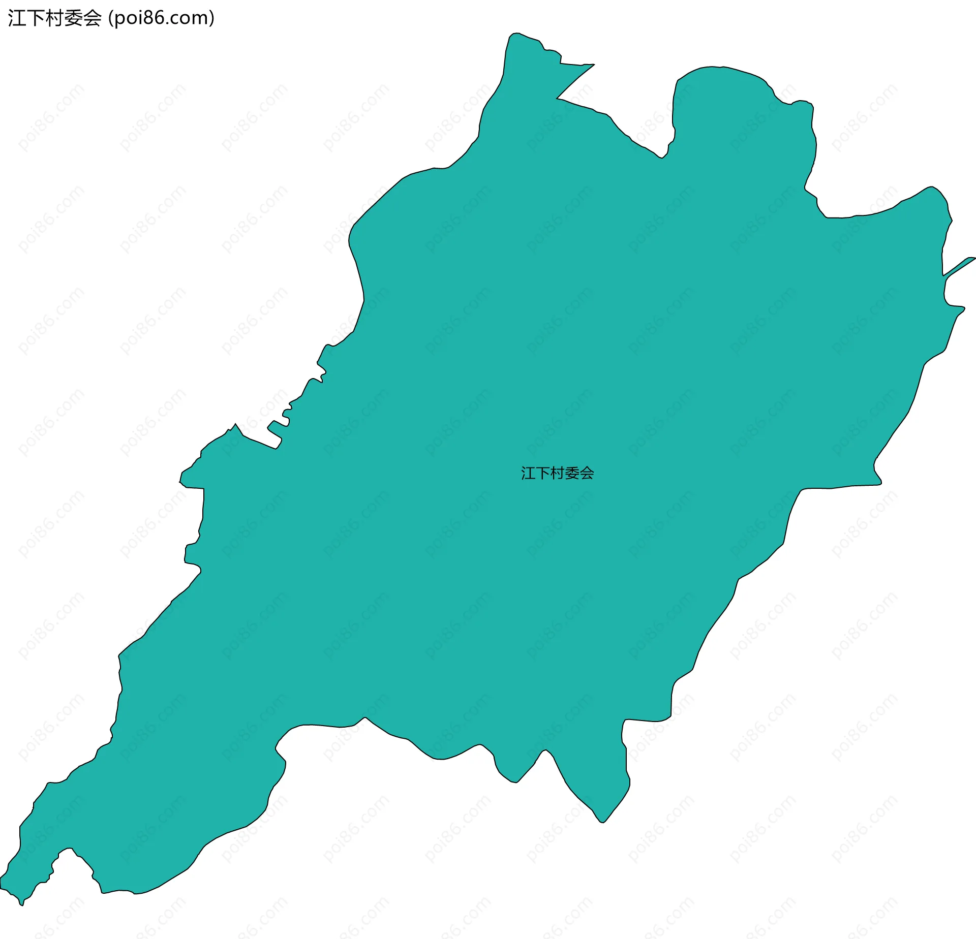 江下村委会边界地图