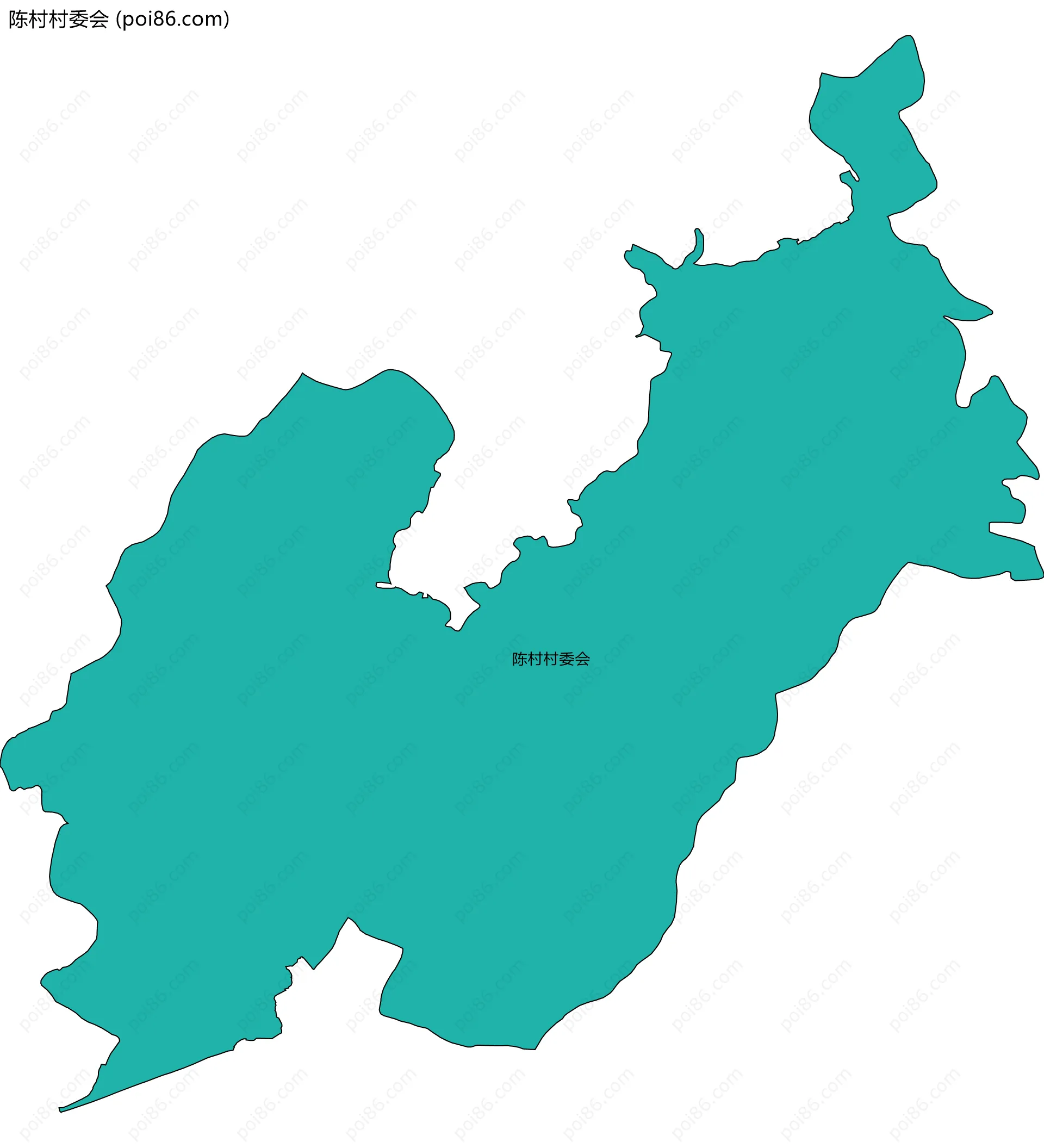 陈村村委会边界地图