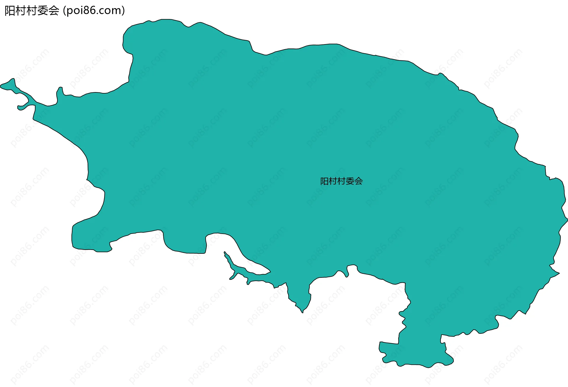 阳村村委会边界地图