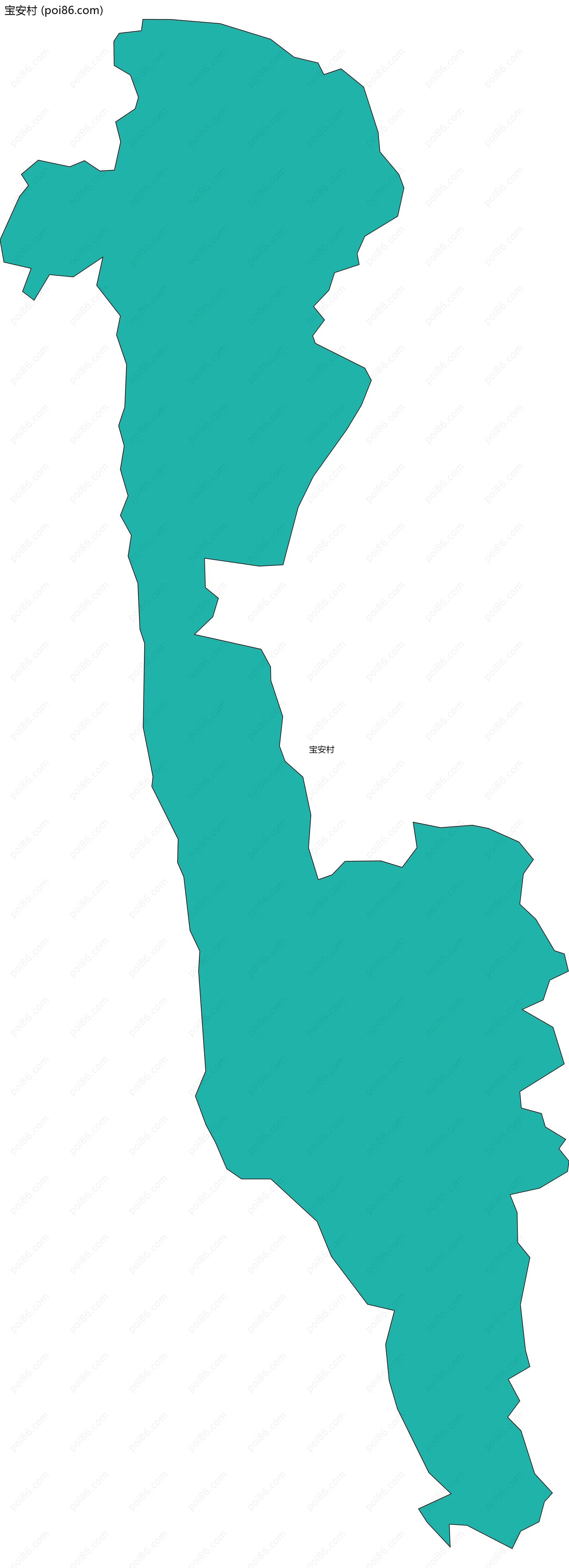 宝安村边界地图