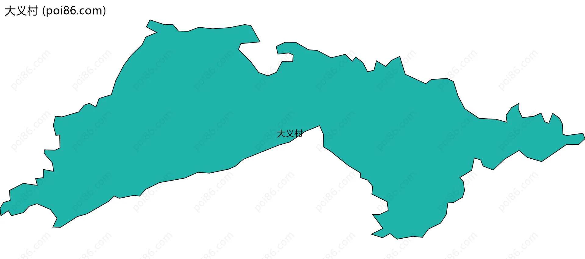 大义村边界地图