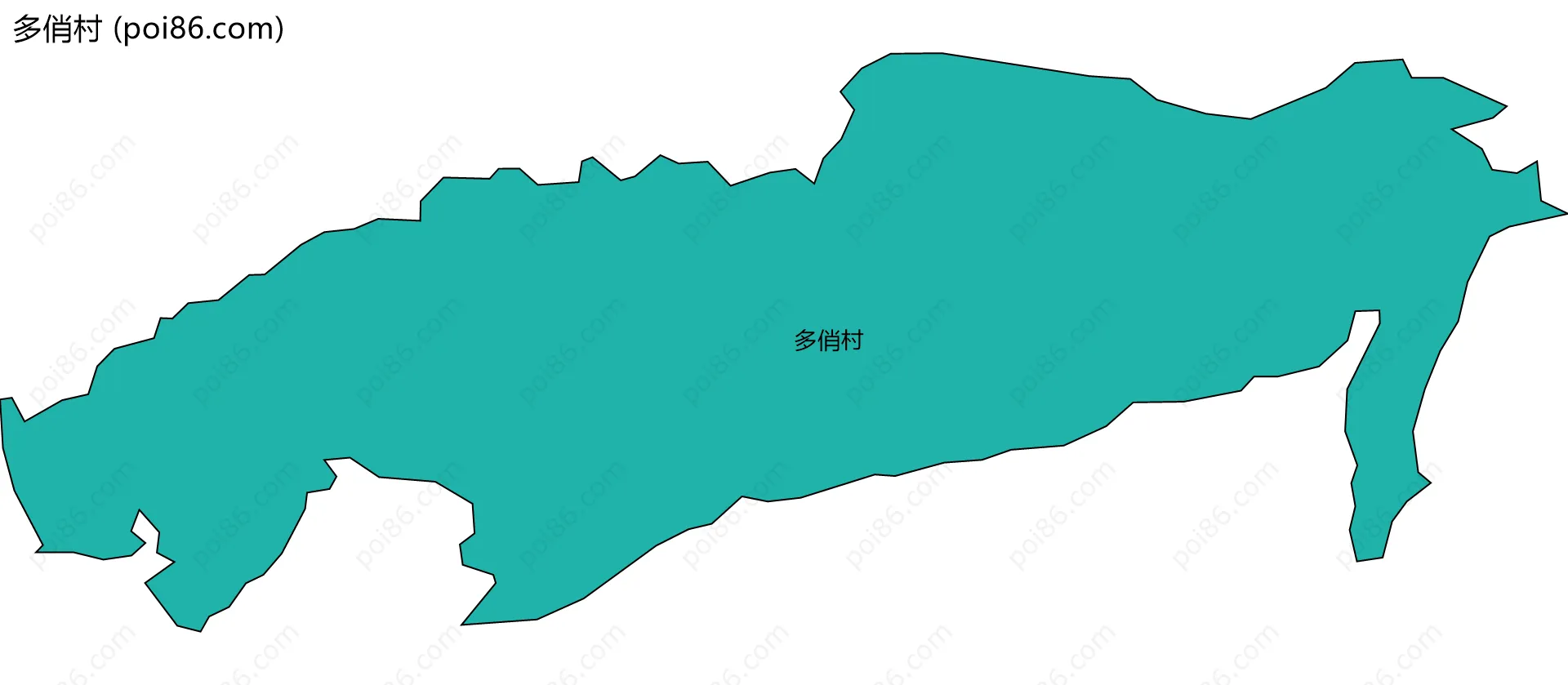 多俏村边界地图