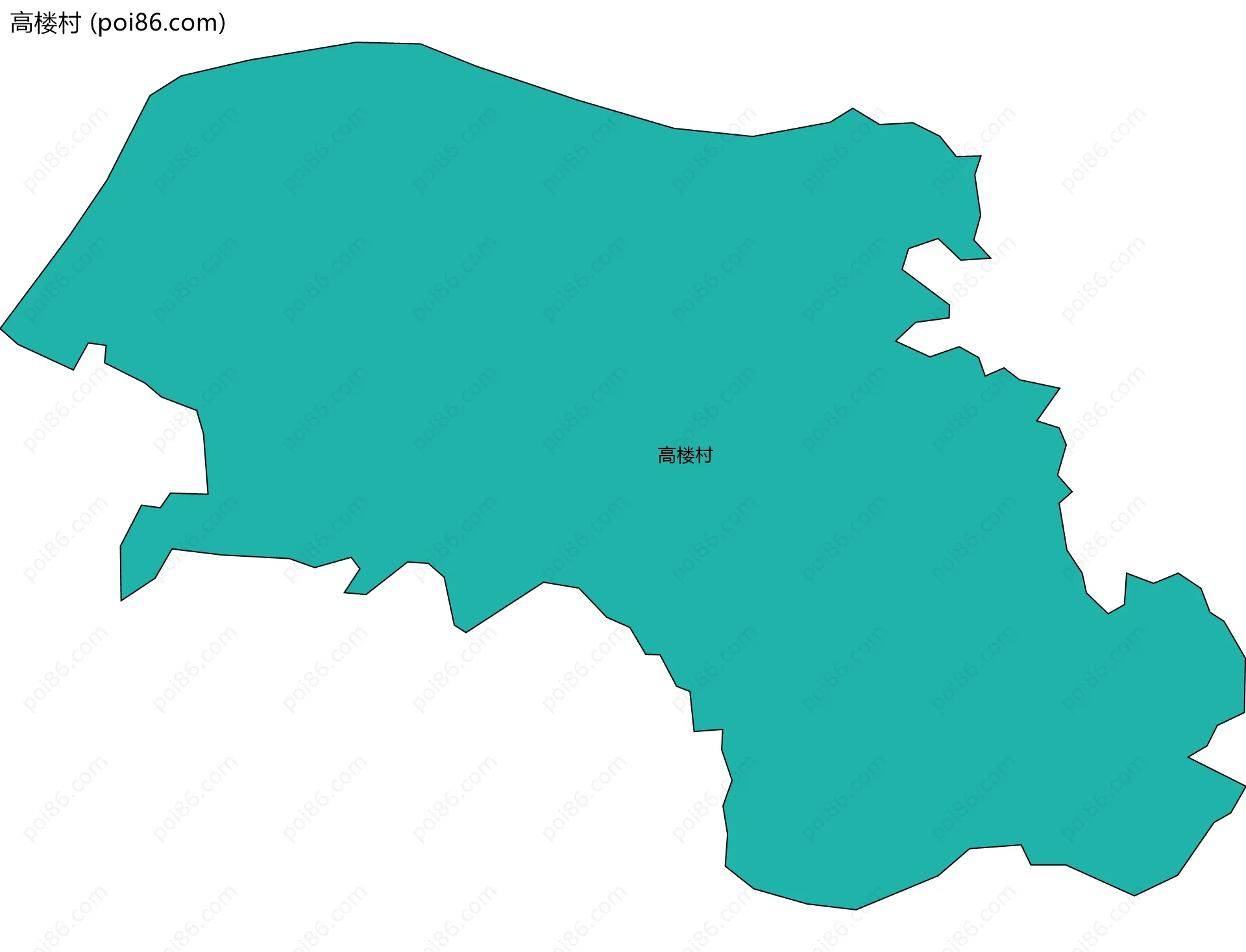 高楼村边界地图