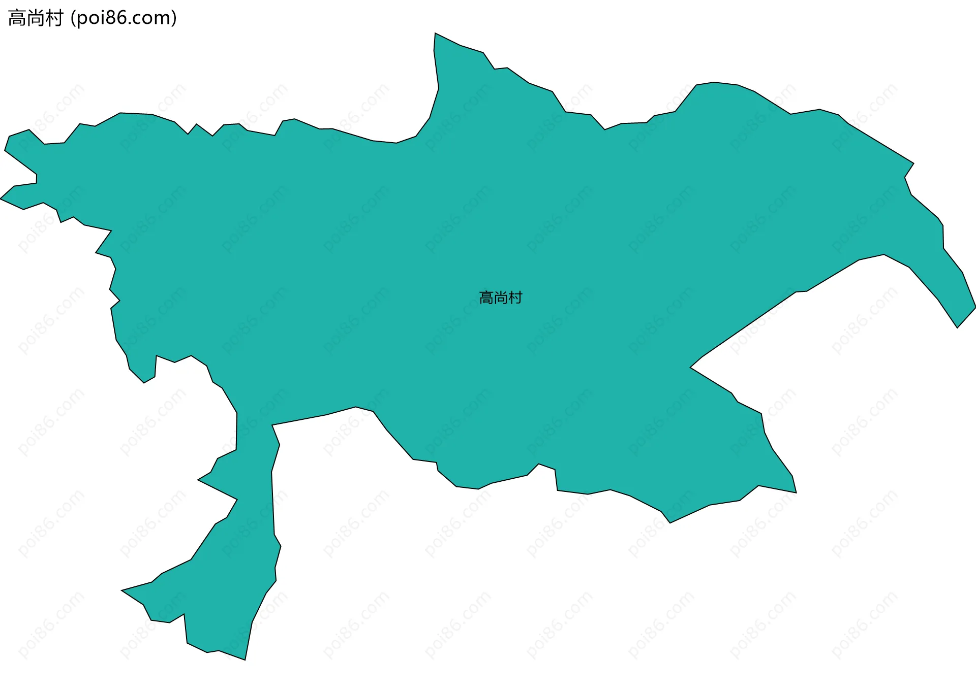 高尚村边界地图