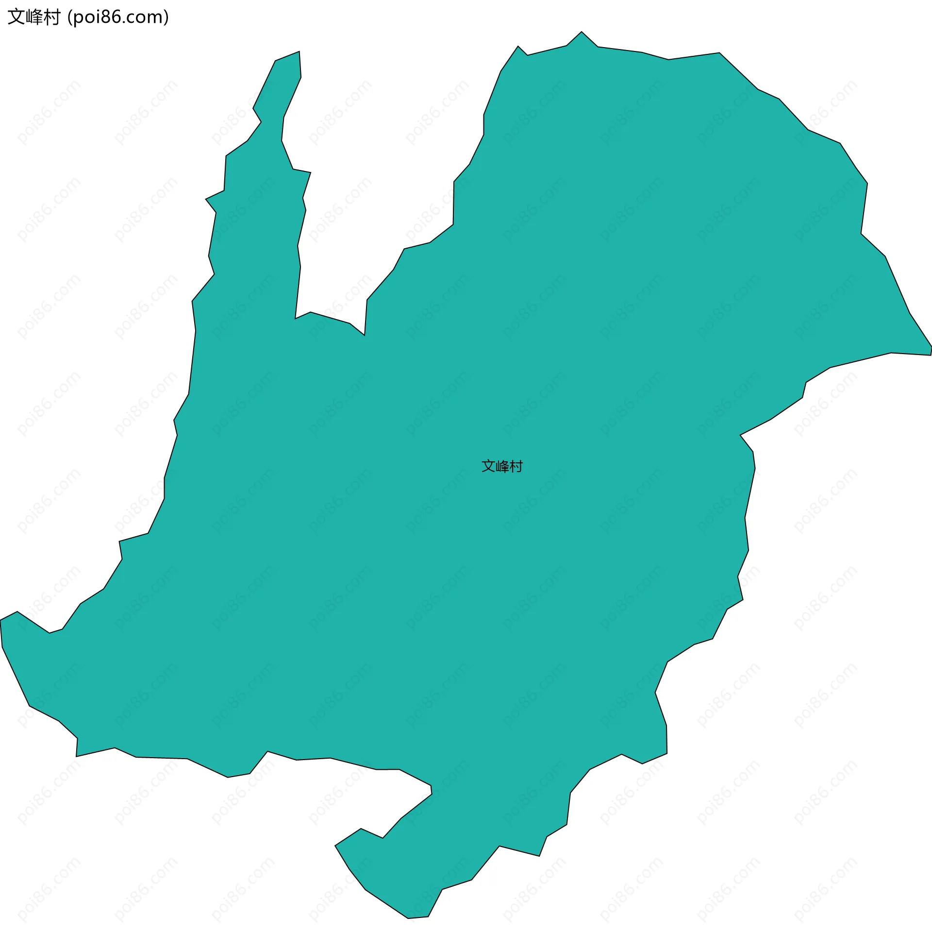 文峰村边界地图