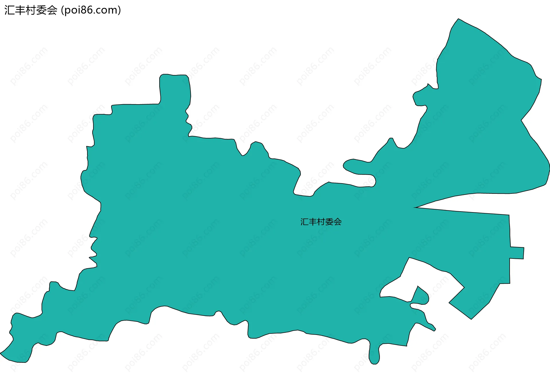 汇丰村委会边界地图