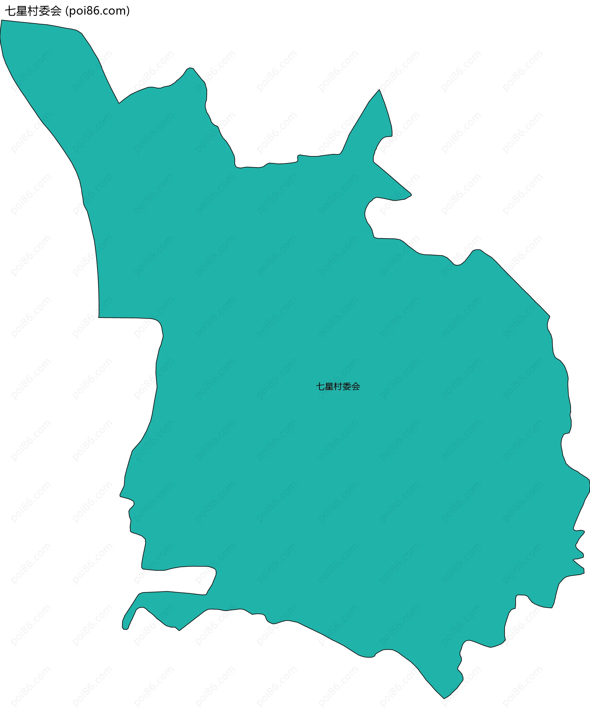 七星村委会边界地图
