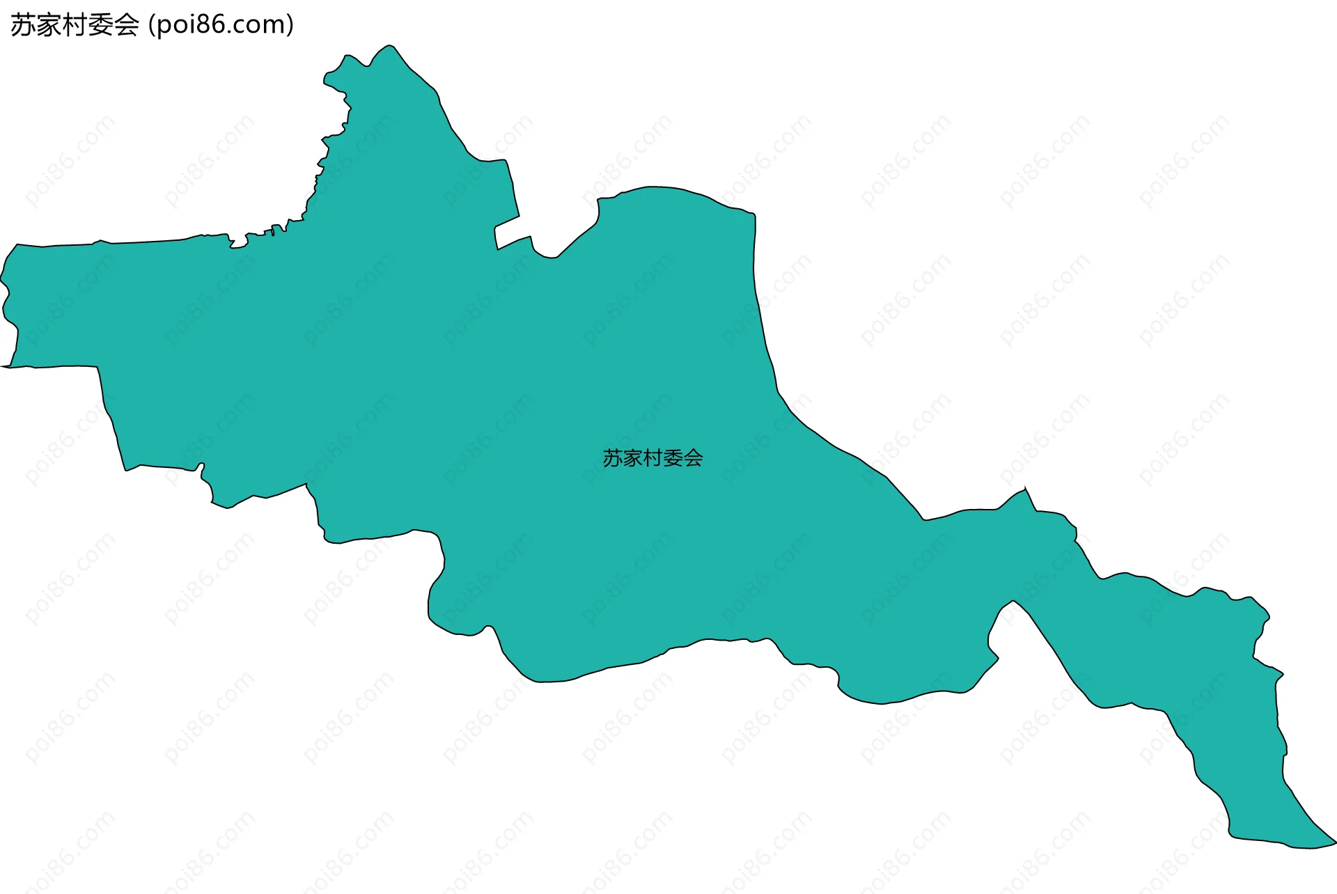 苏家村委会边界地图