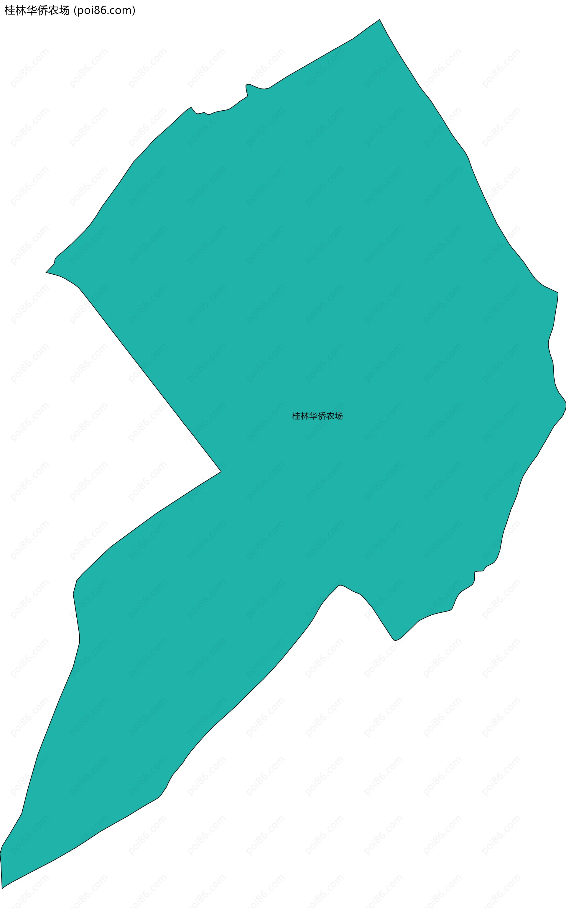 桂林华侨农场边界地图