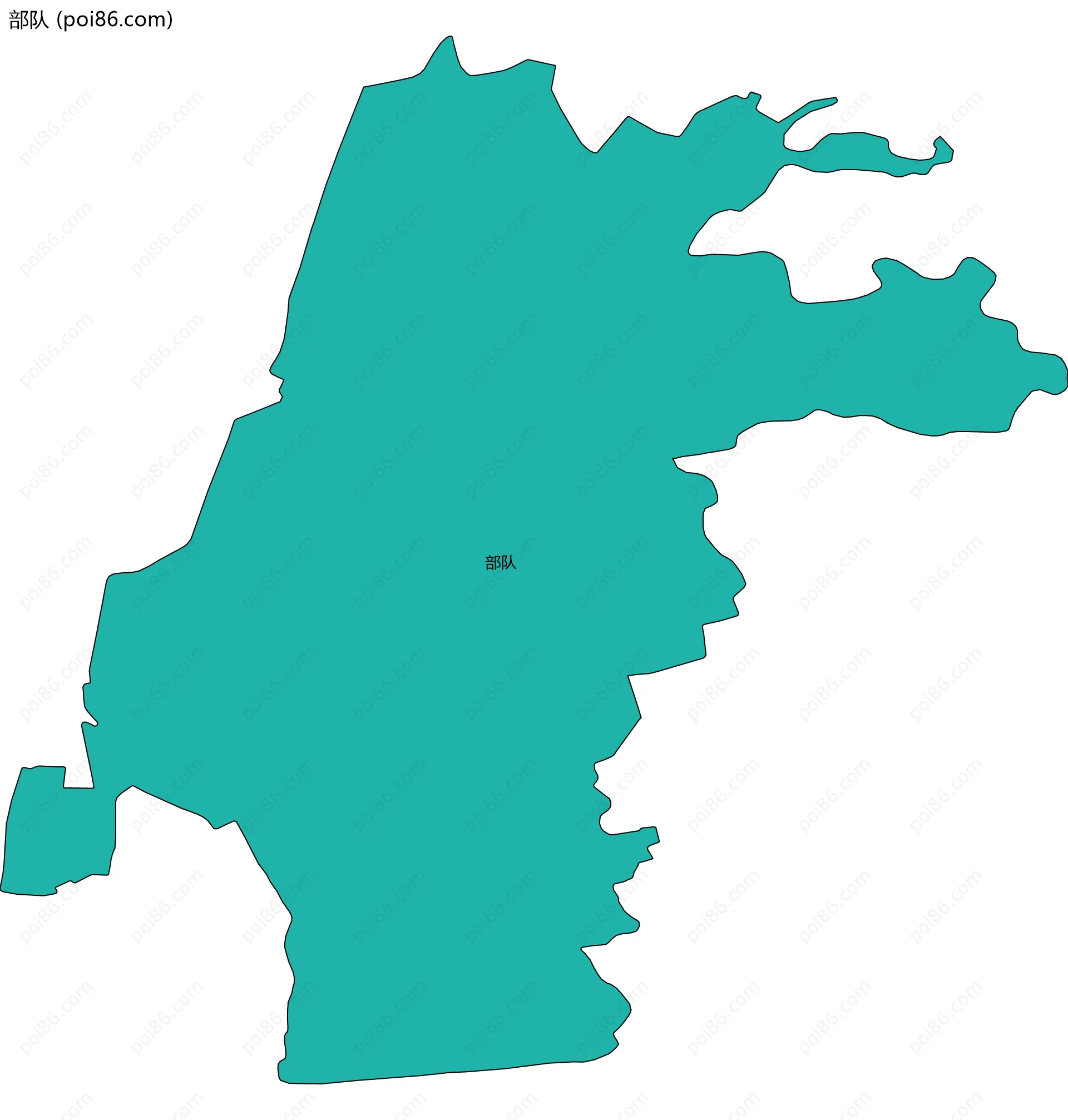 部队边界地图