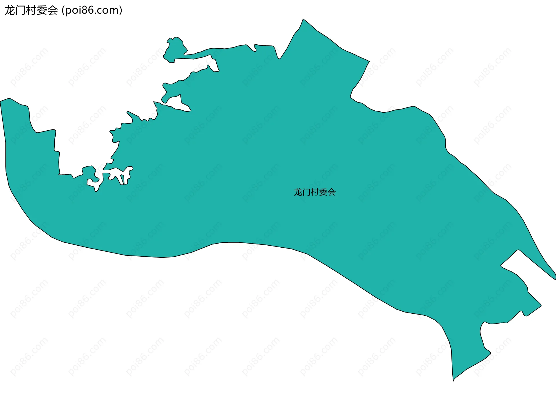 龙门村委会边界地图