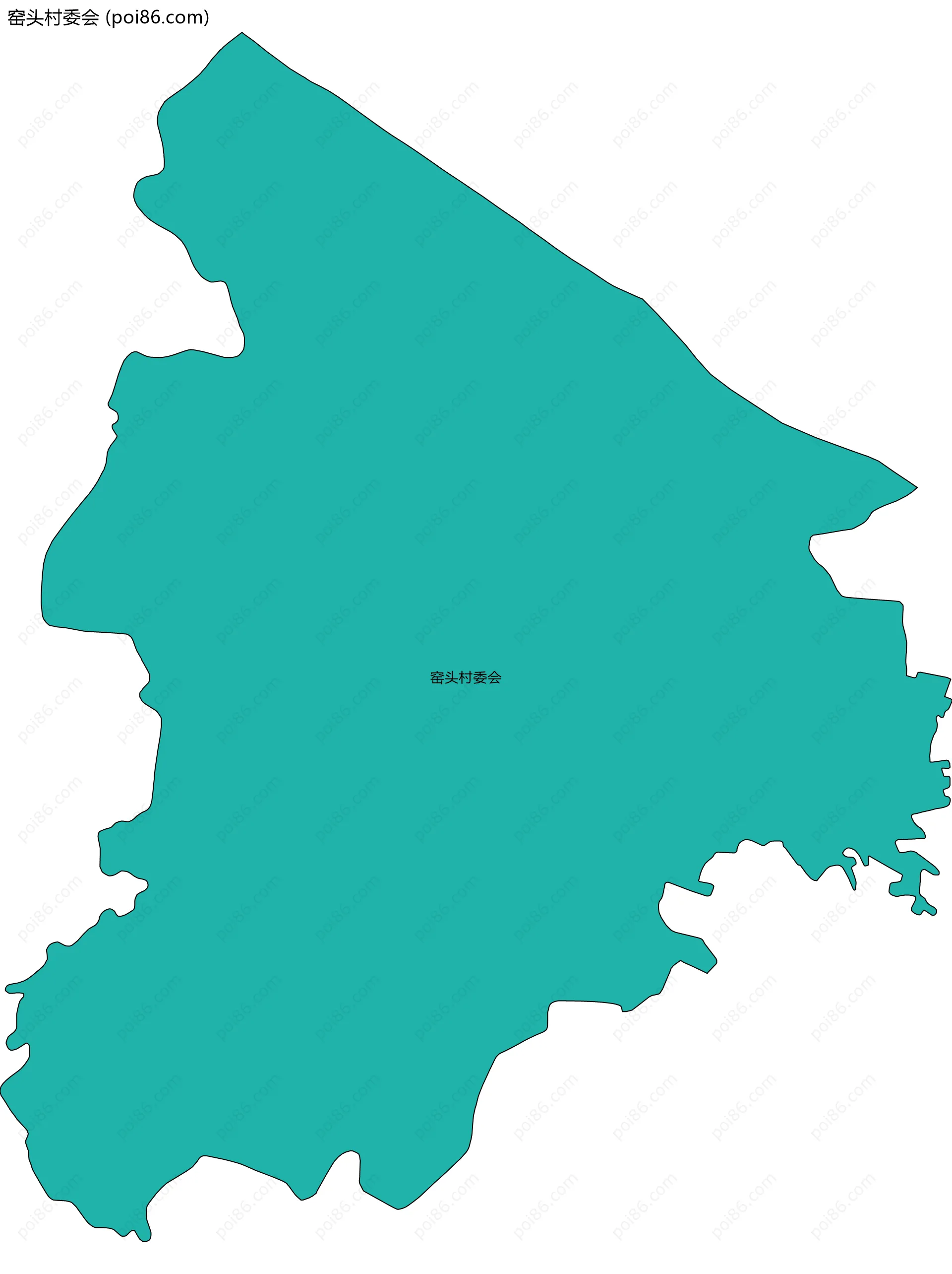 窑头村委会边界地图