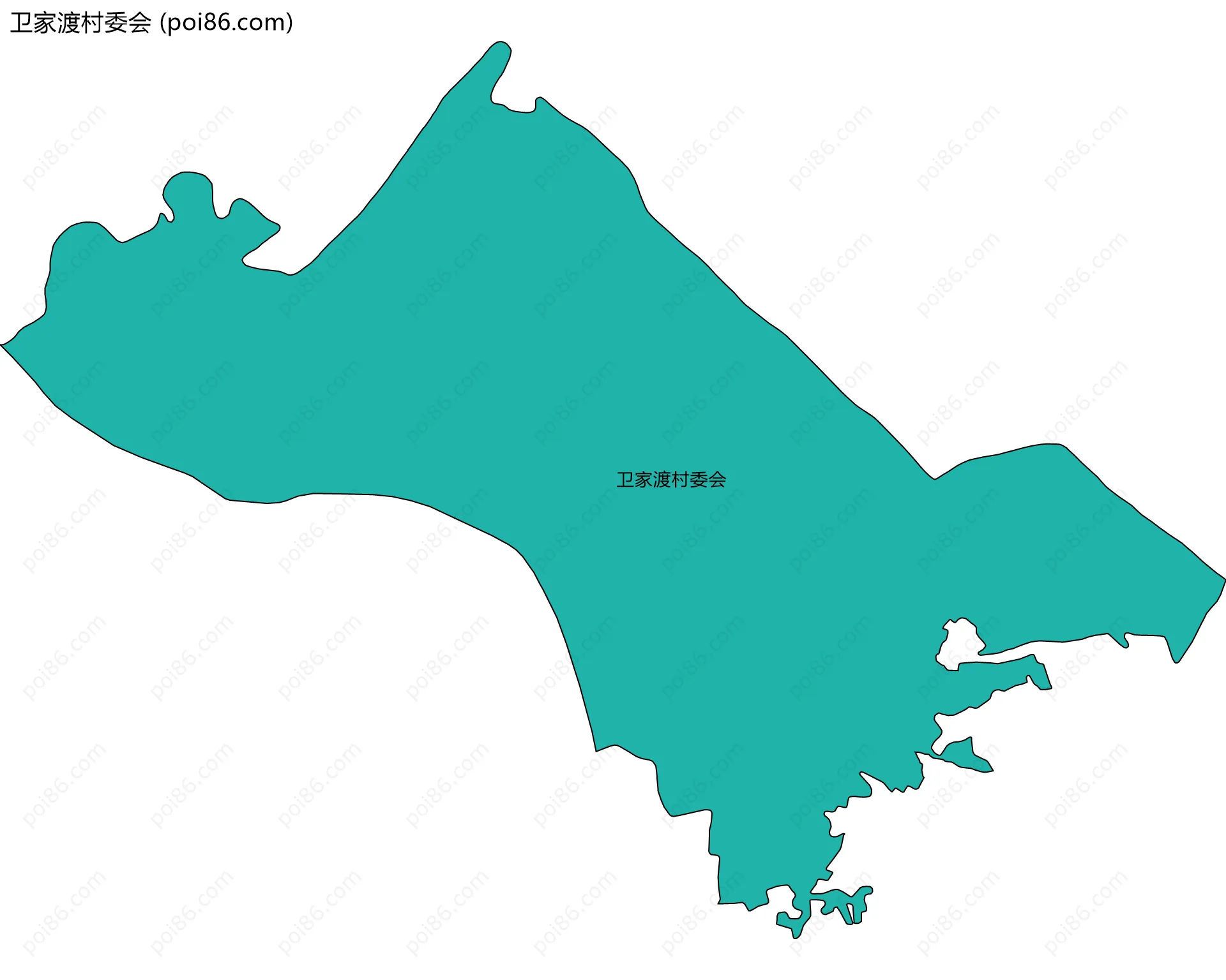 卫家渡村委会边界地图