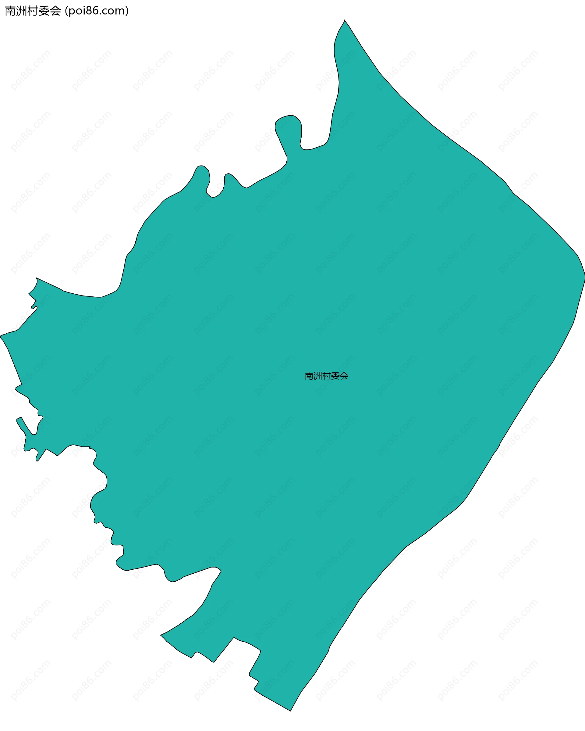 南洲村委会边界地图