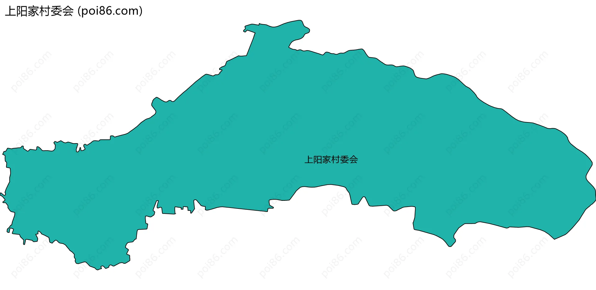上阳家村委会边界地图