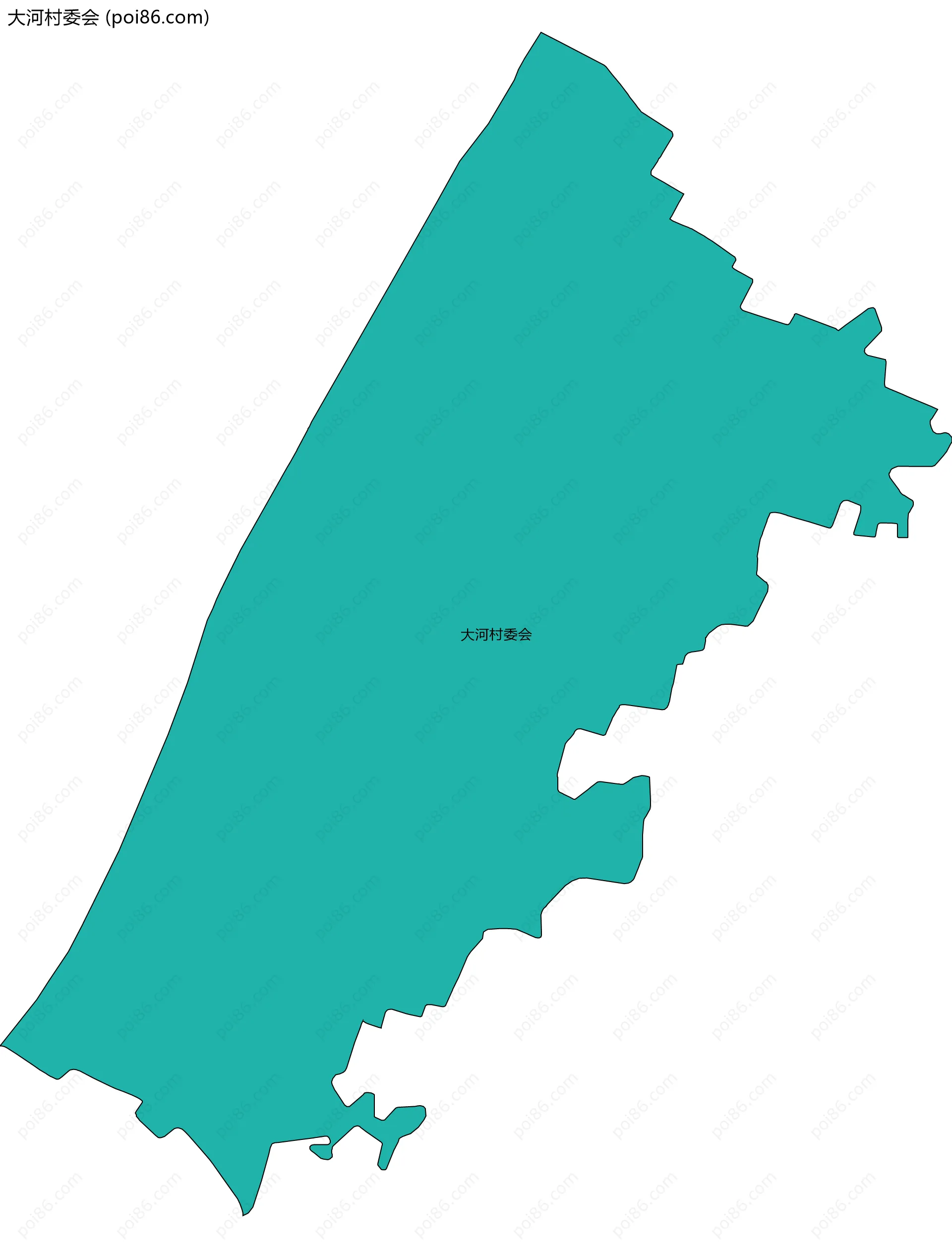 大河村委会边界地图