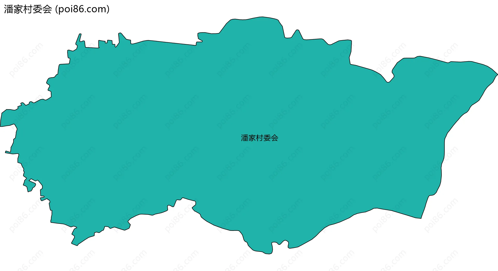 潘家村委会边界地图