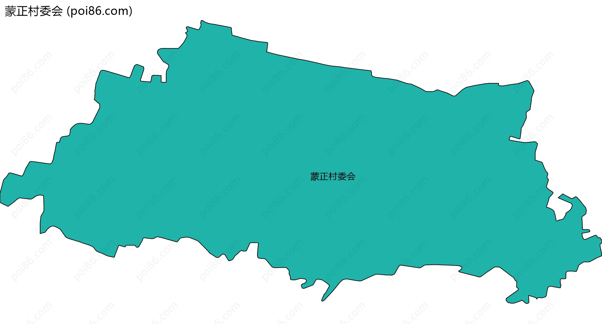 蒙正村委会边界地图