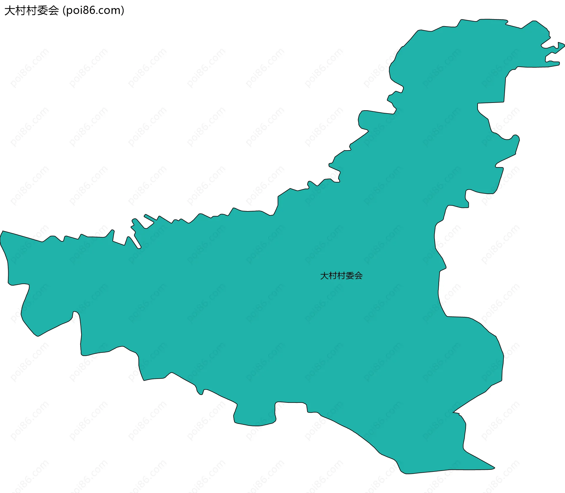 大村村委会边界地图