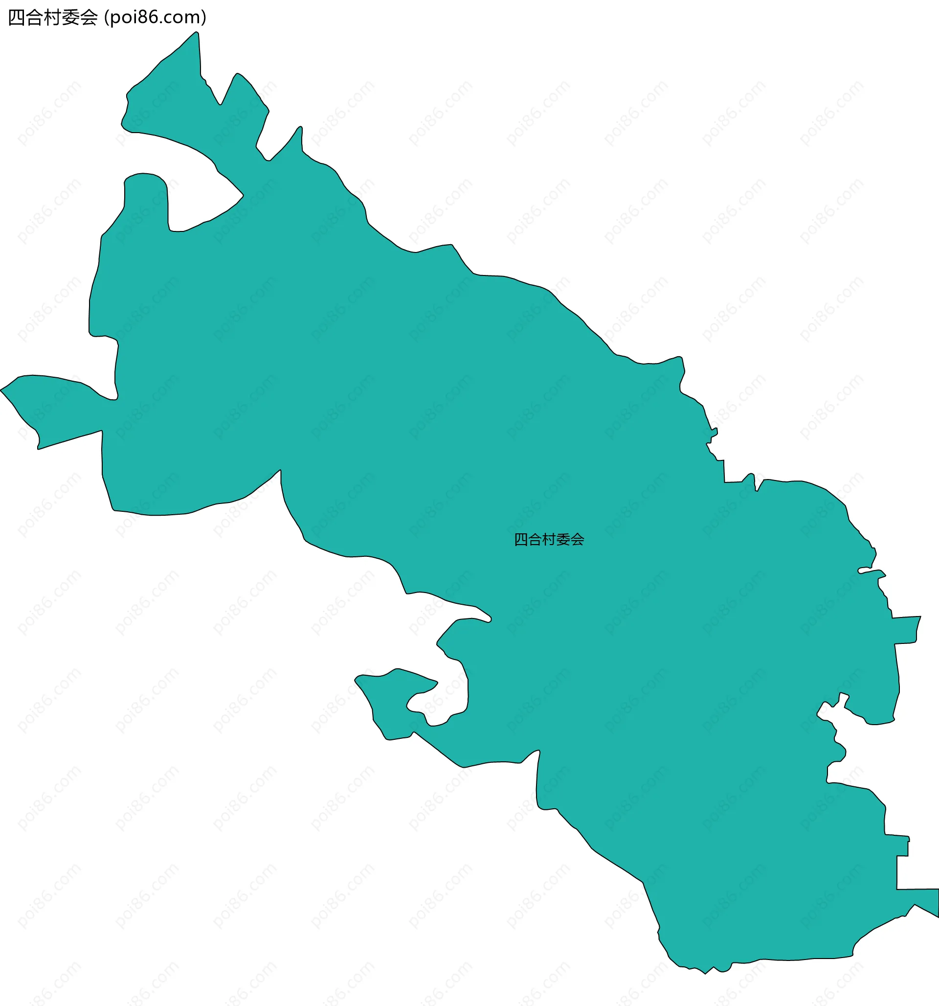 四合村委会边界地图