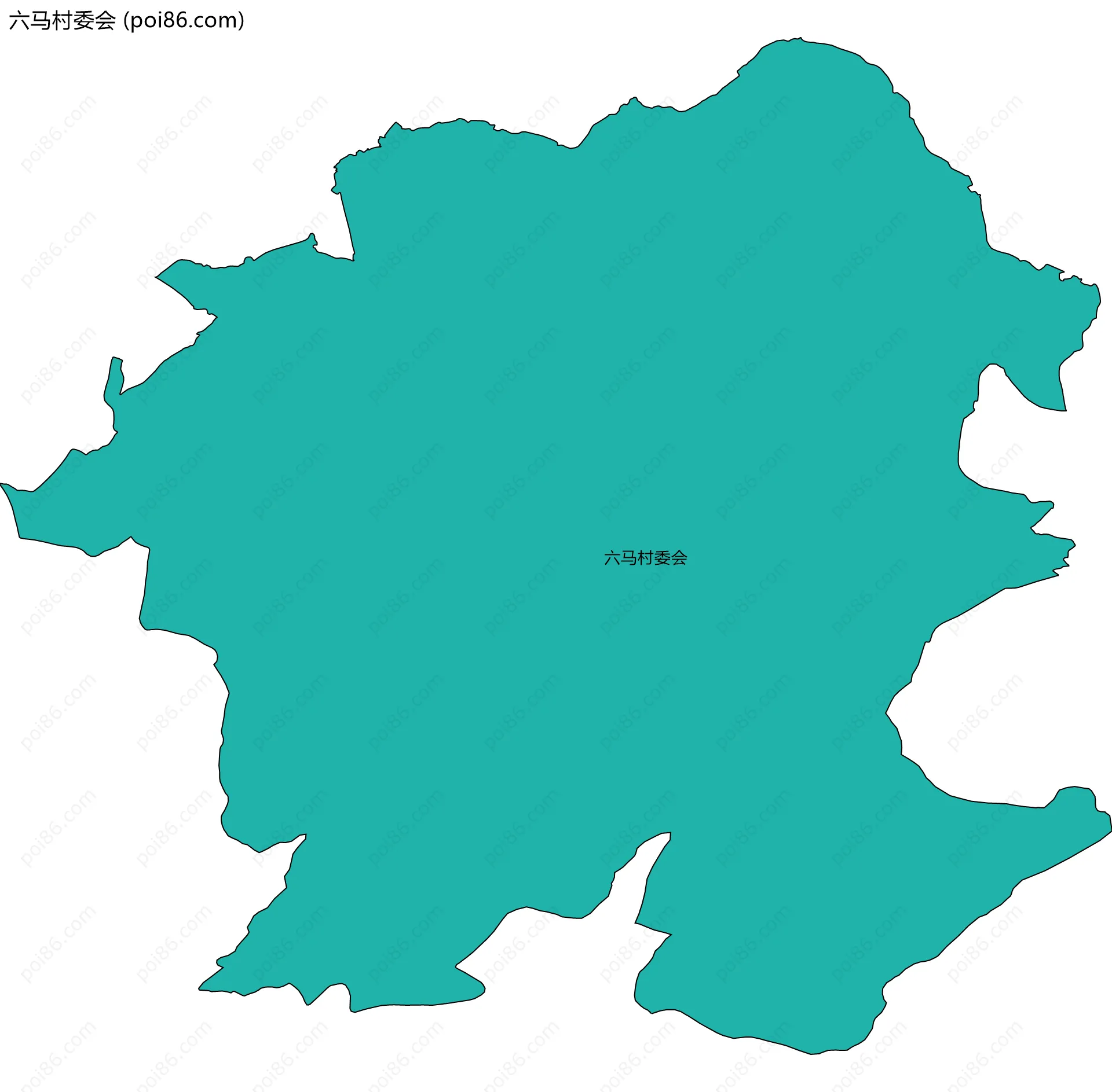 六马村委会边界地图