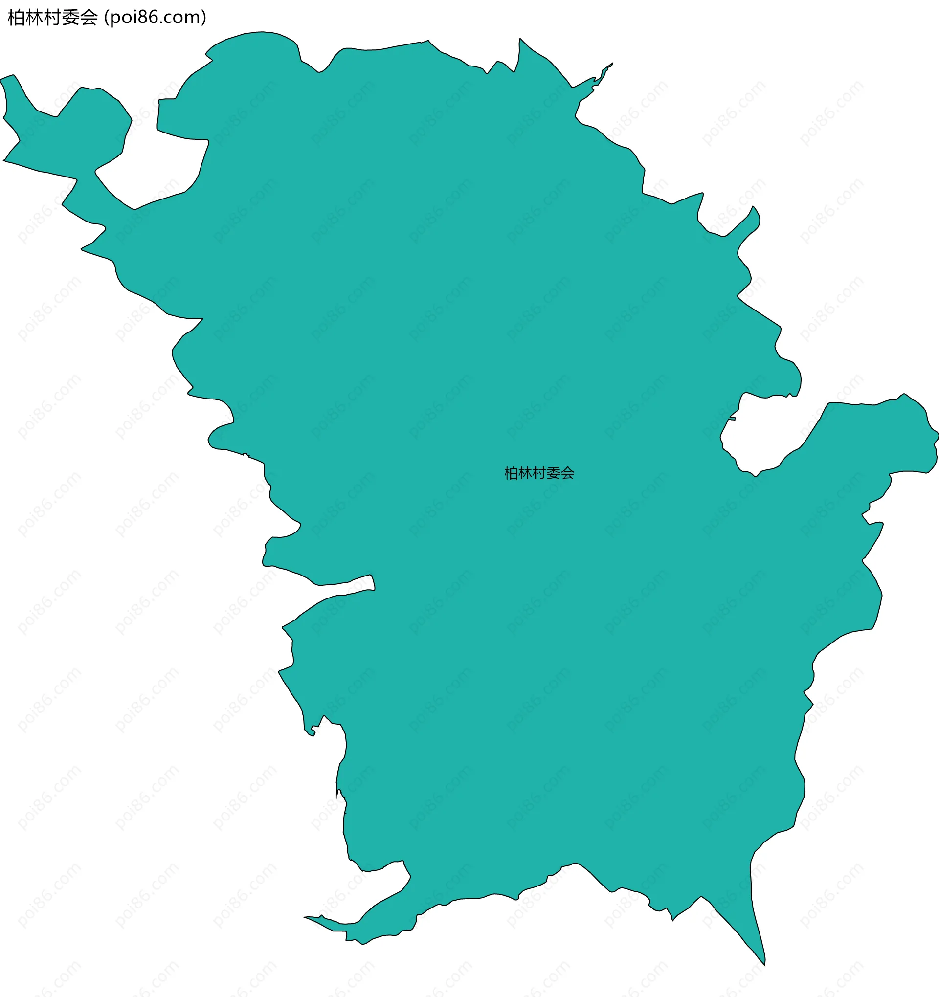 柏林村委会边界地图