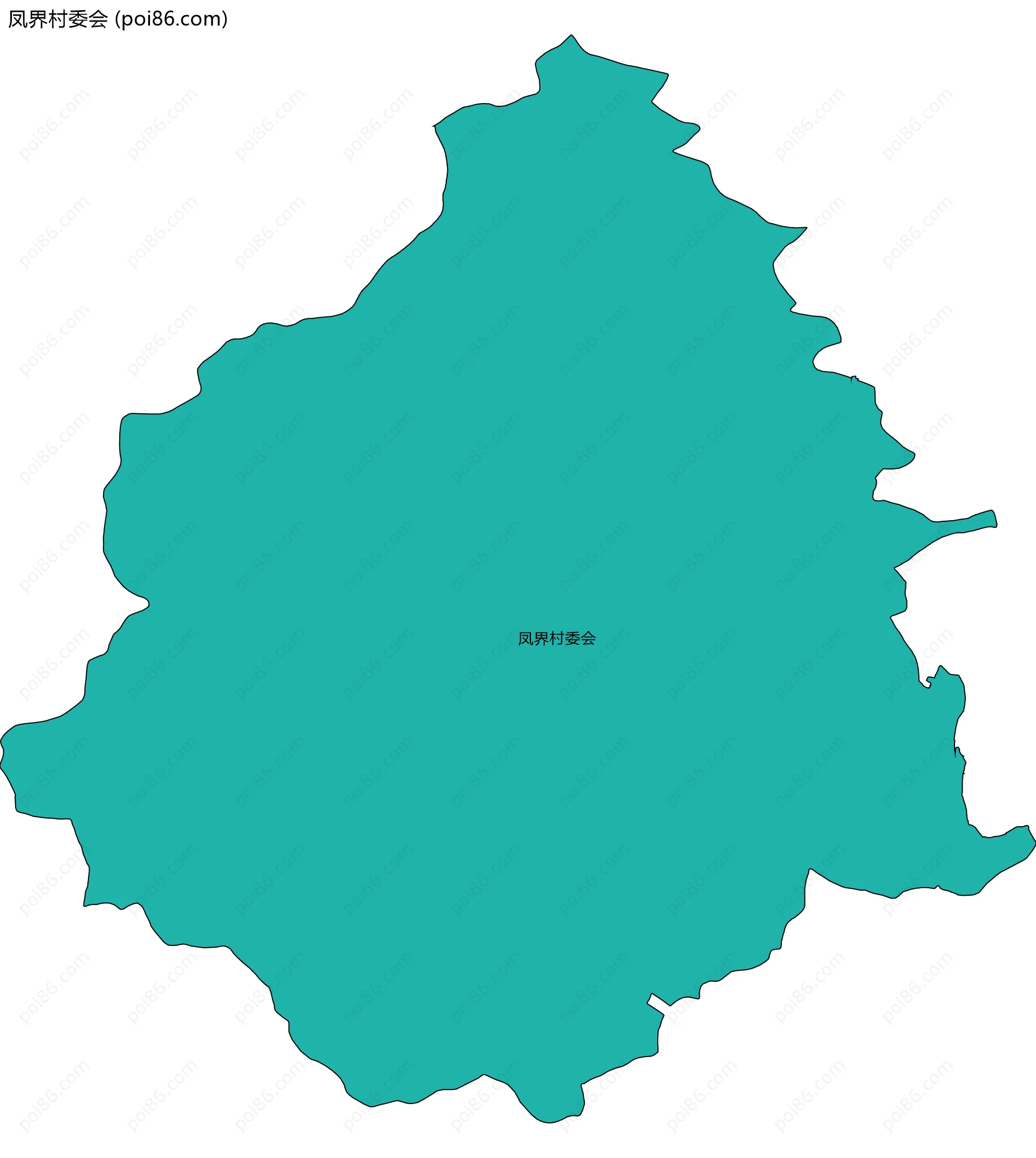 凤界村委会边界地图