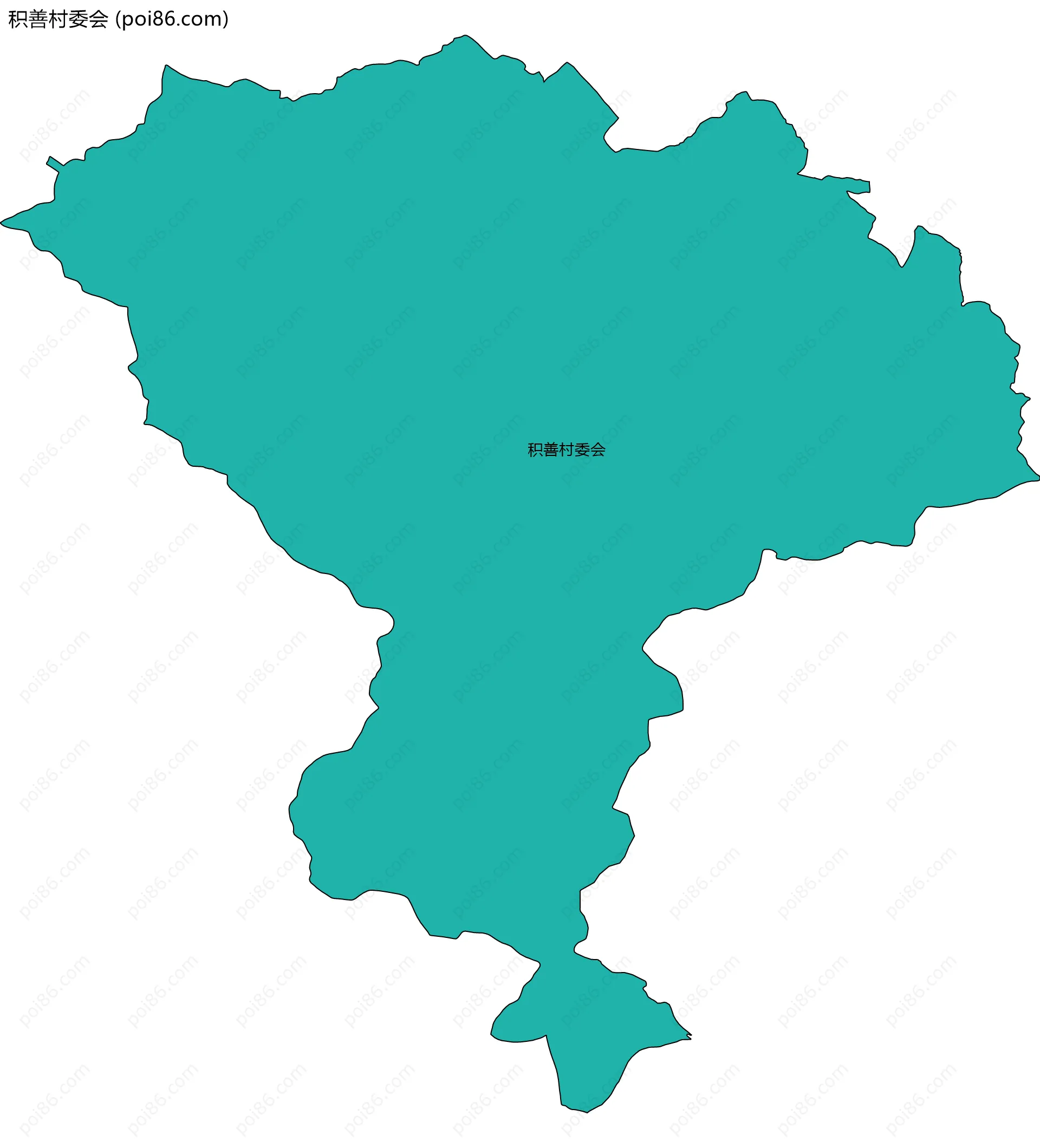 积善村委会边界地图