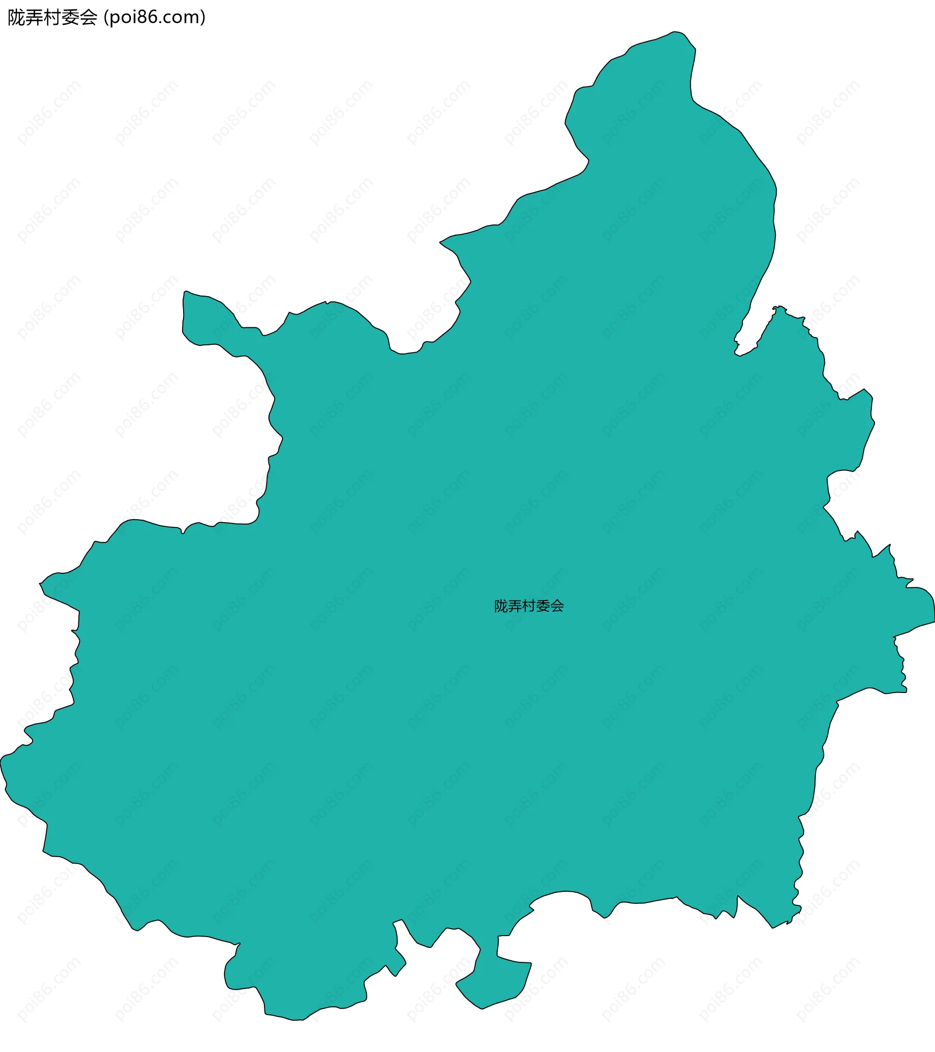 陇弄村委会边界地图