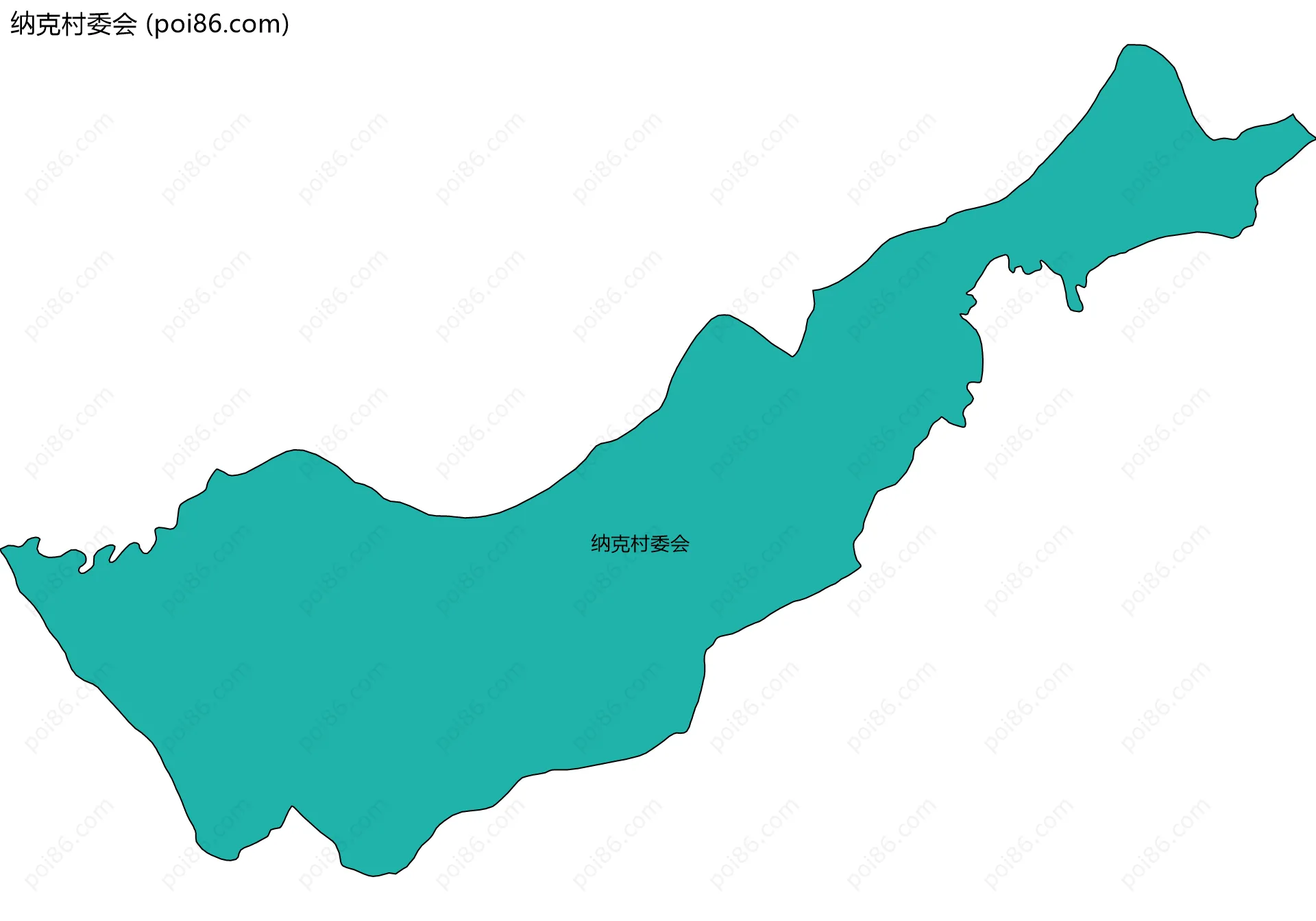 纳克村委会边界地图