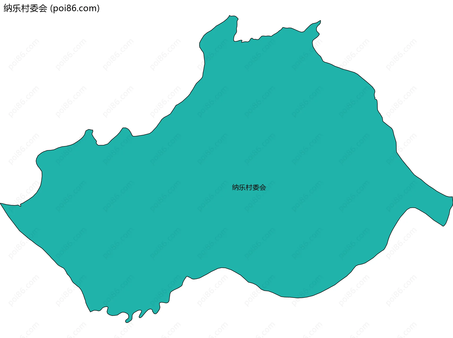 纳乐村委会边界地图