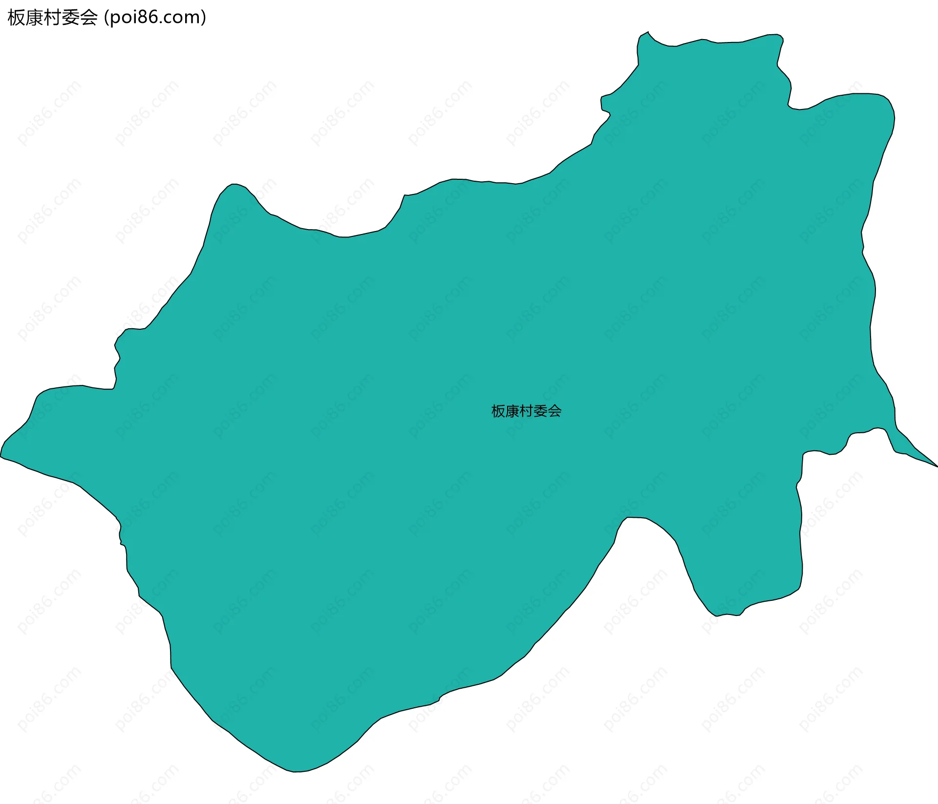 板康村委会边界地图