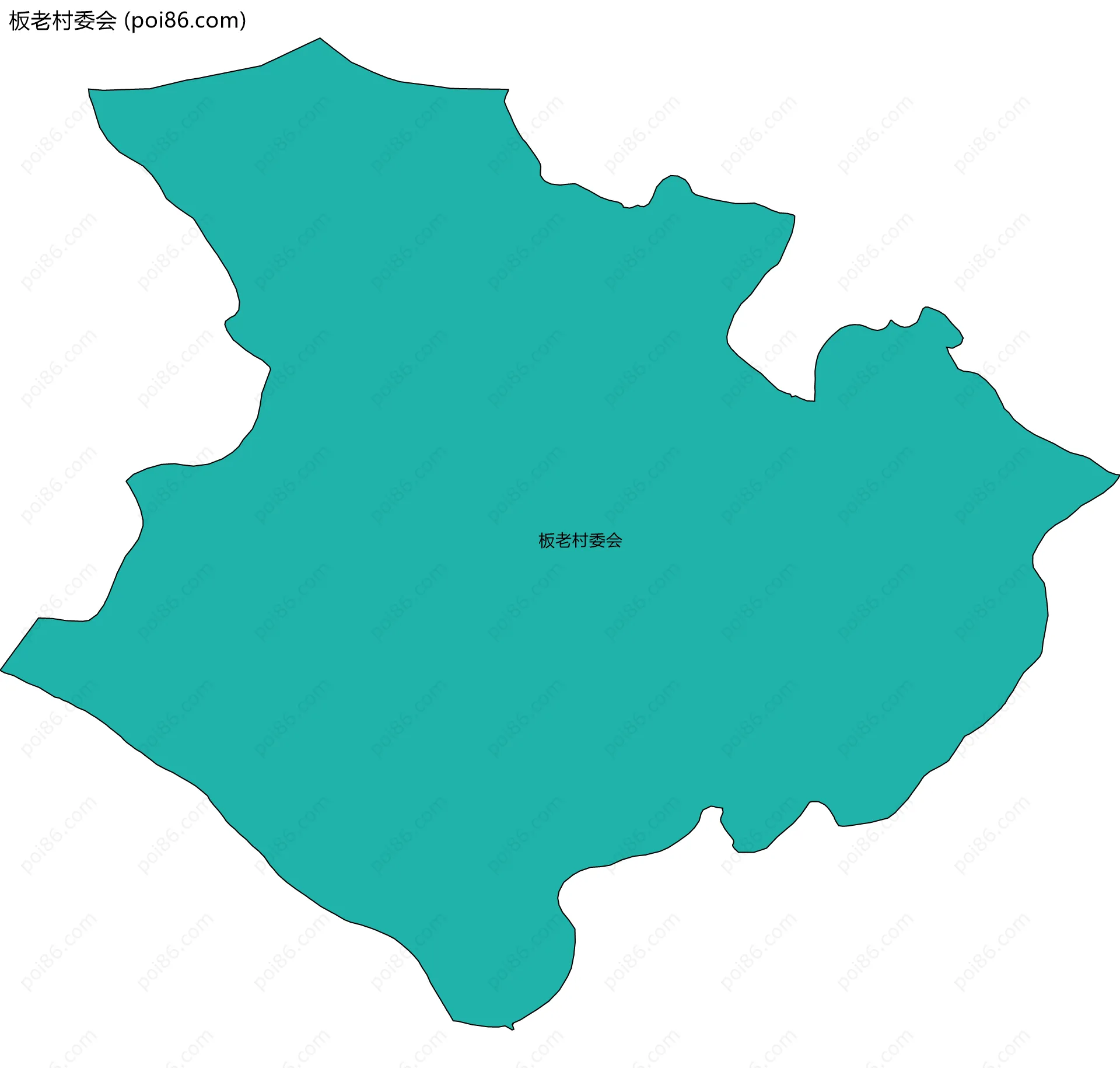 板老村委会边界地图