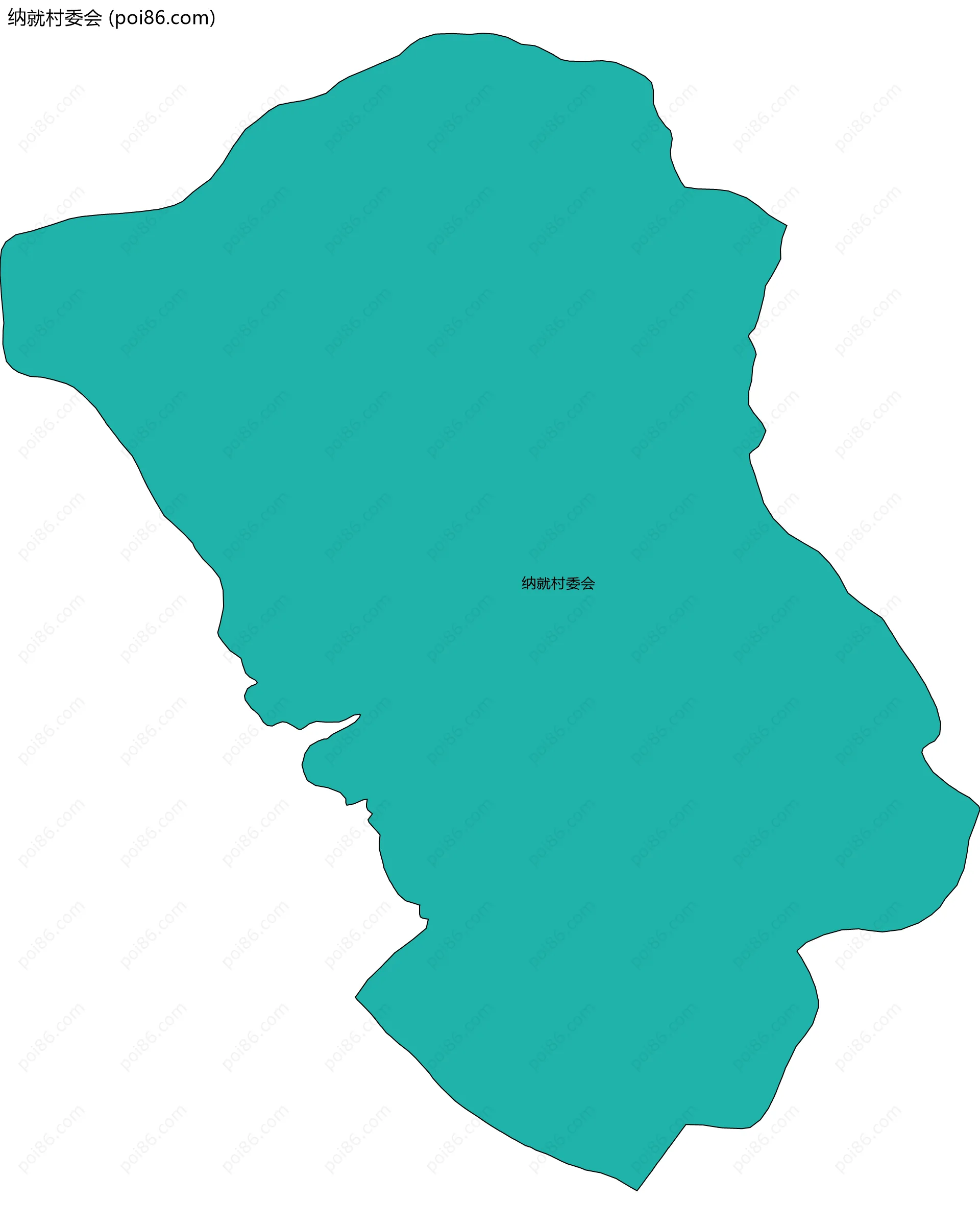 纳就村委会边界地图