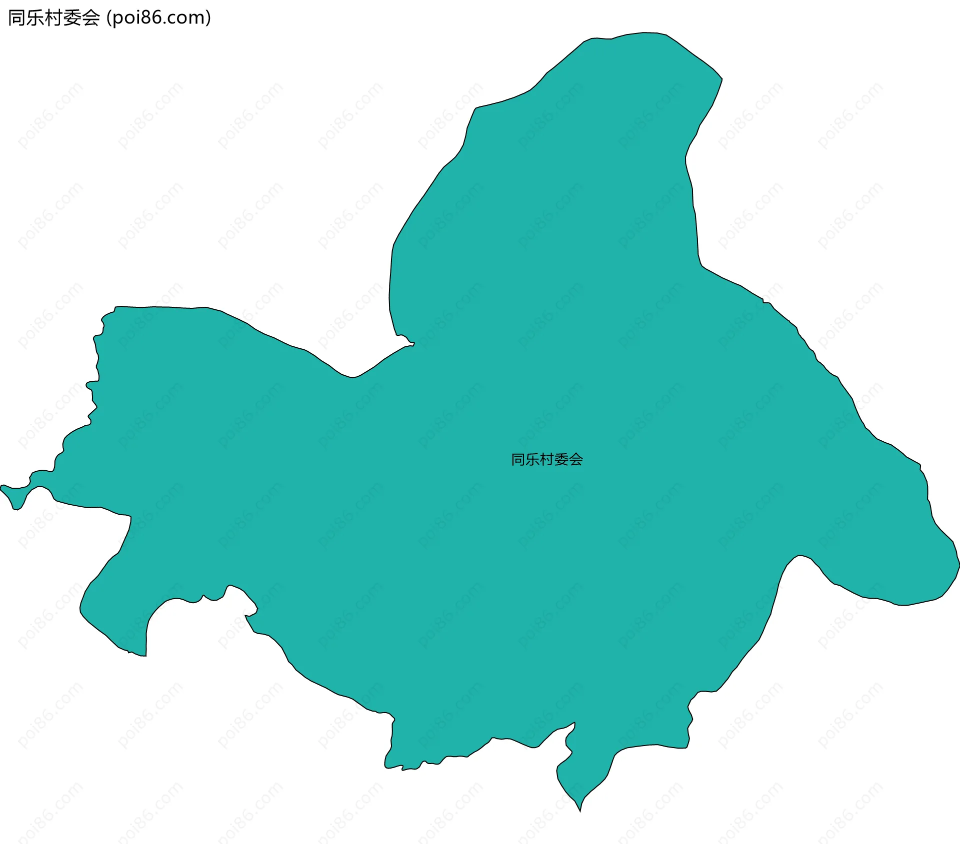 同乐村委会边界地图