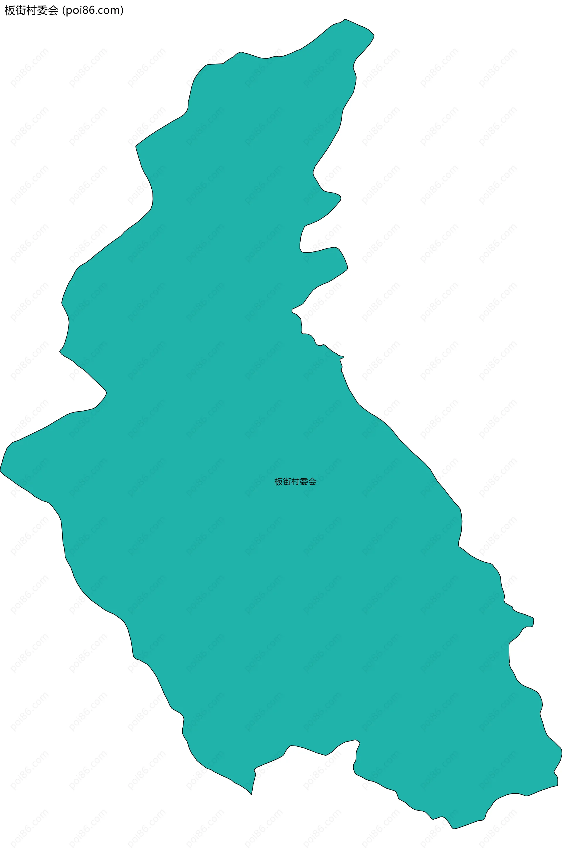 板街村委会边界地图