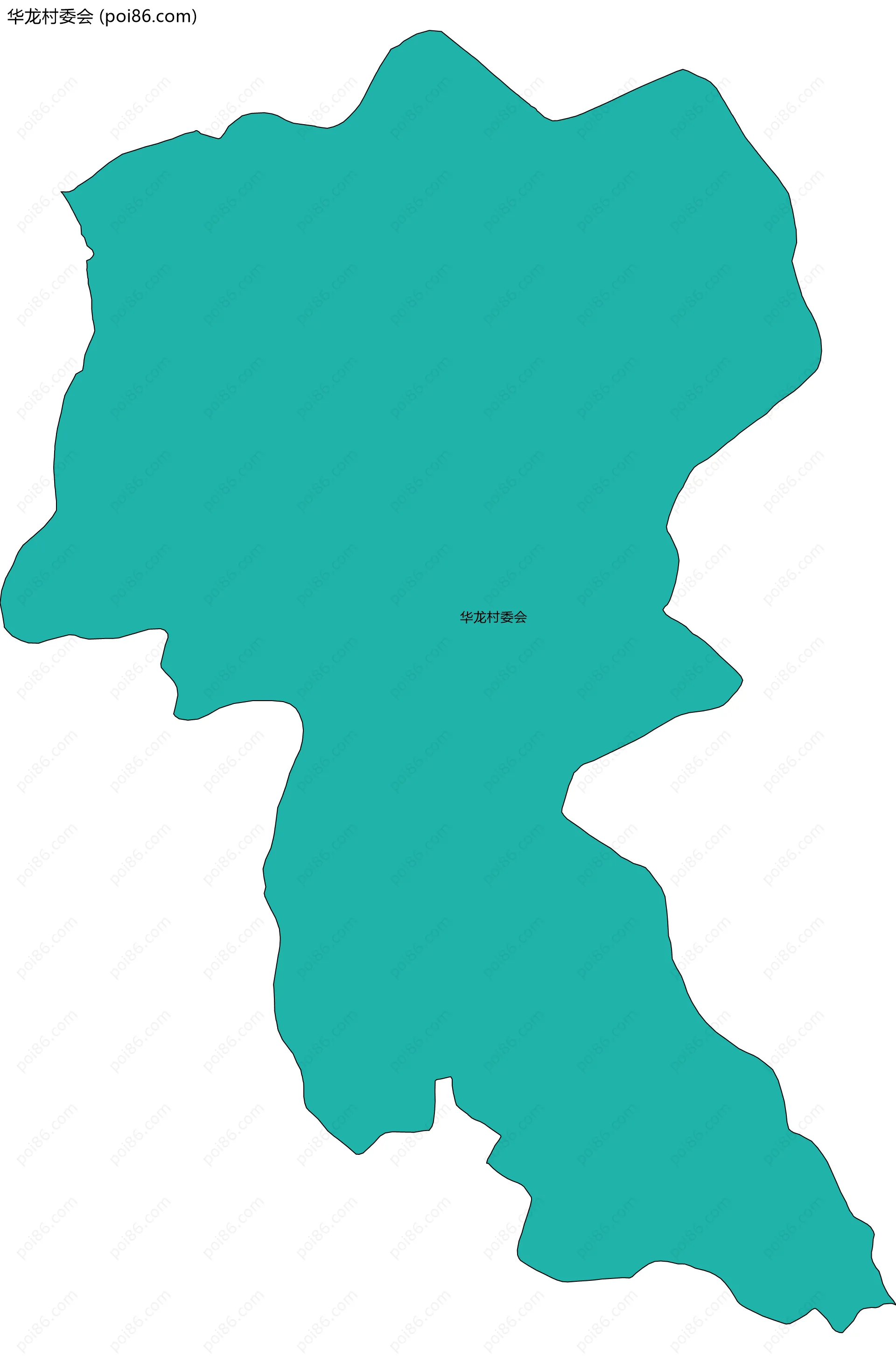 华龙村委会边界地图