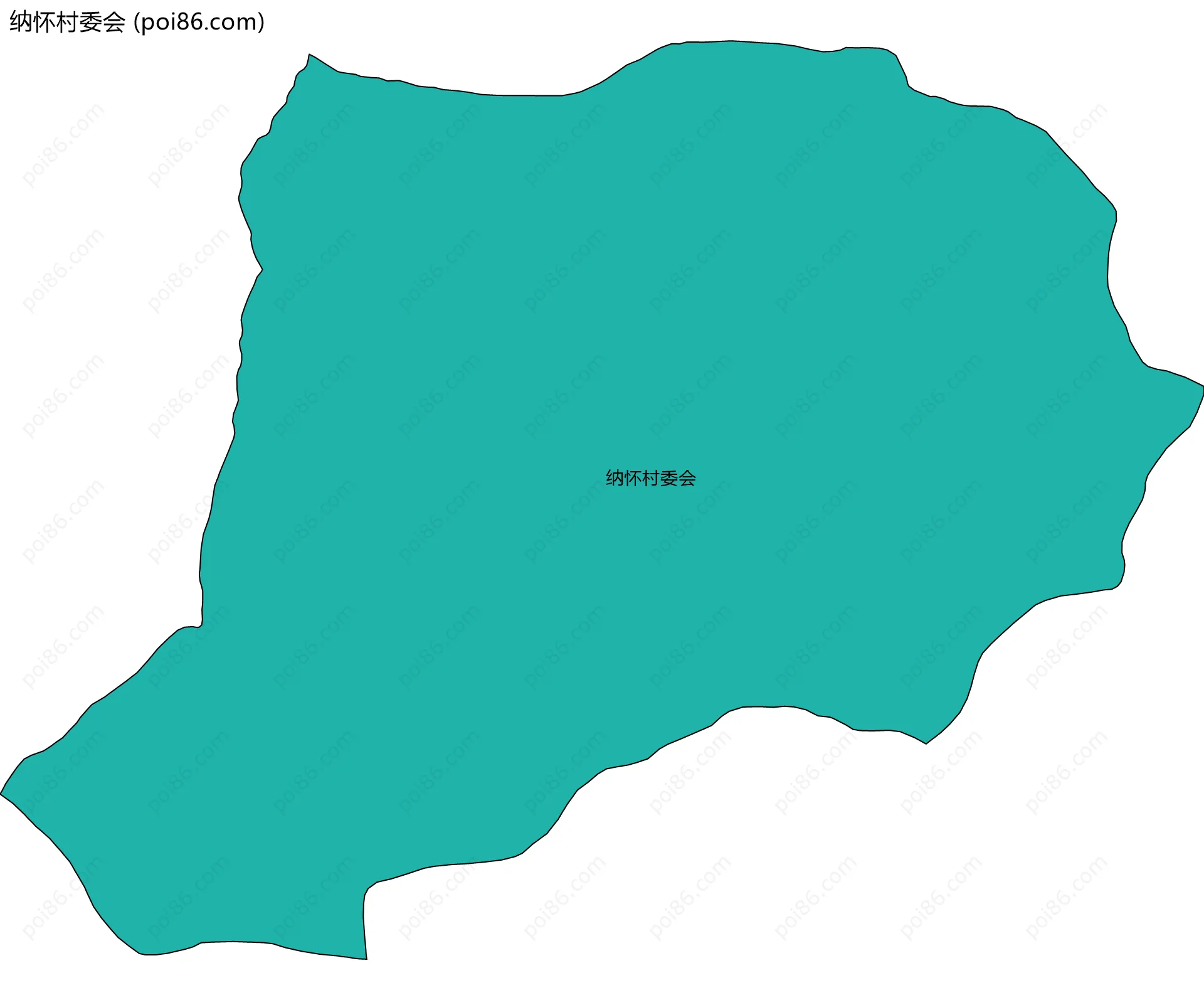 纳怀村委会边界地图