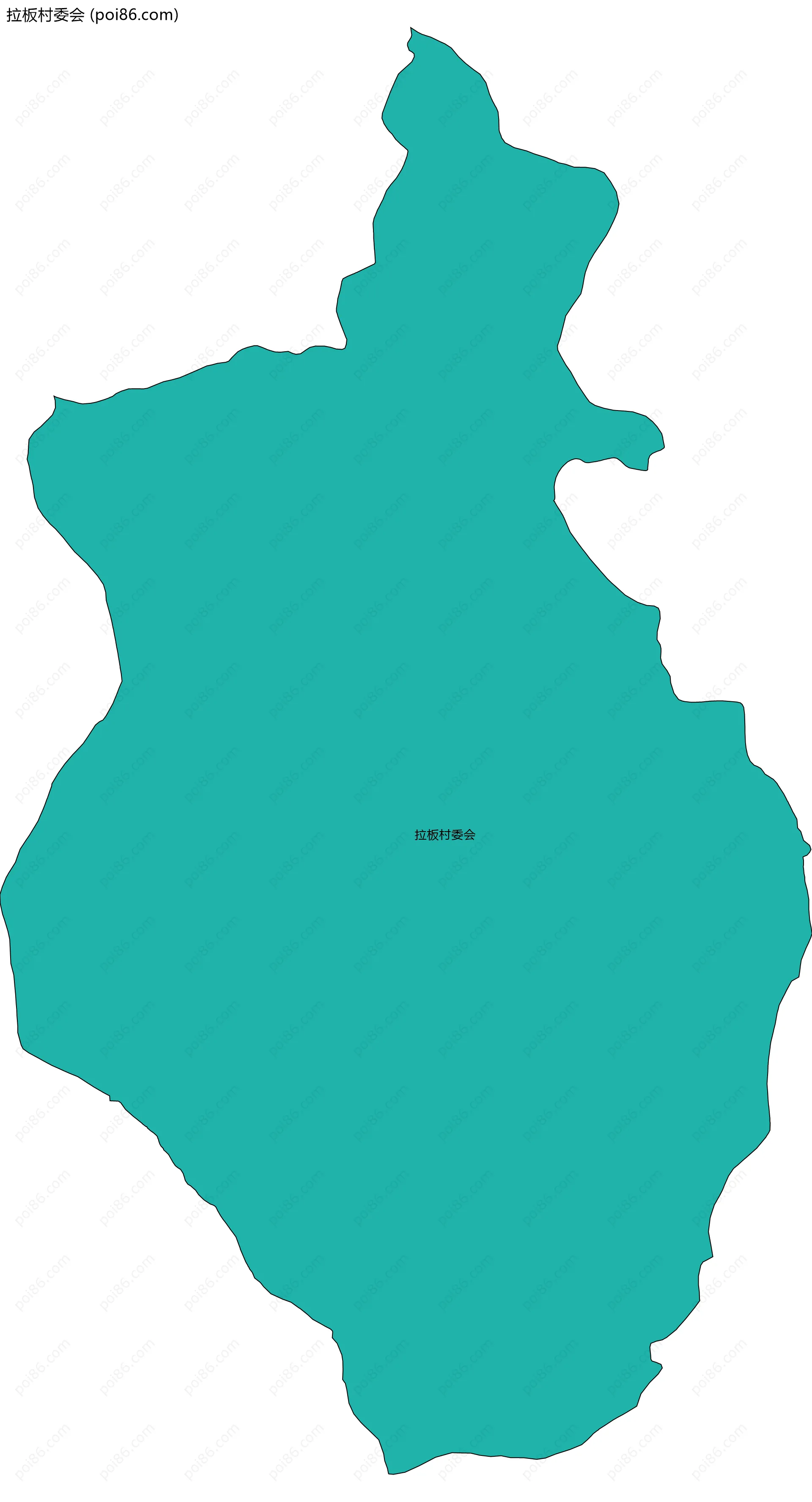 拉板村委会边界地图