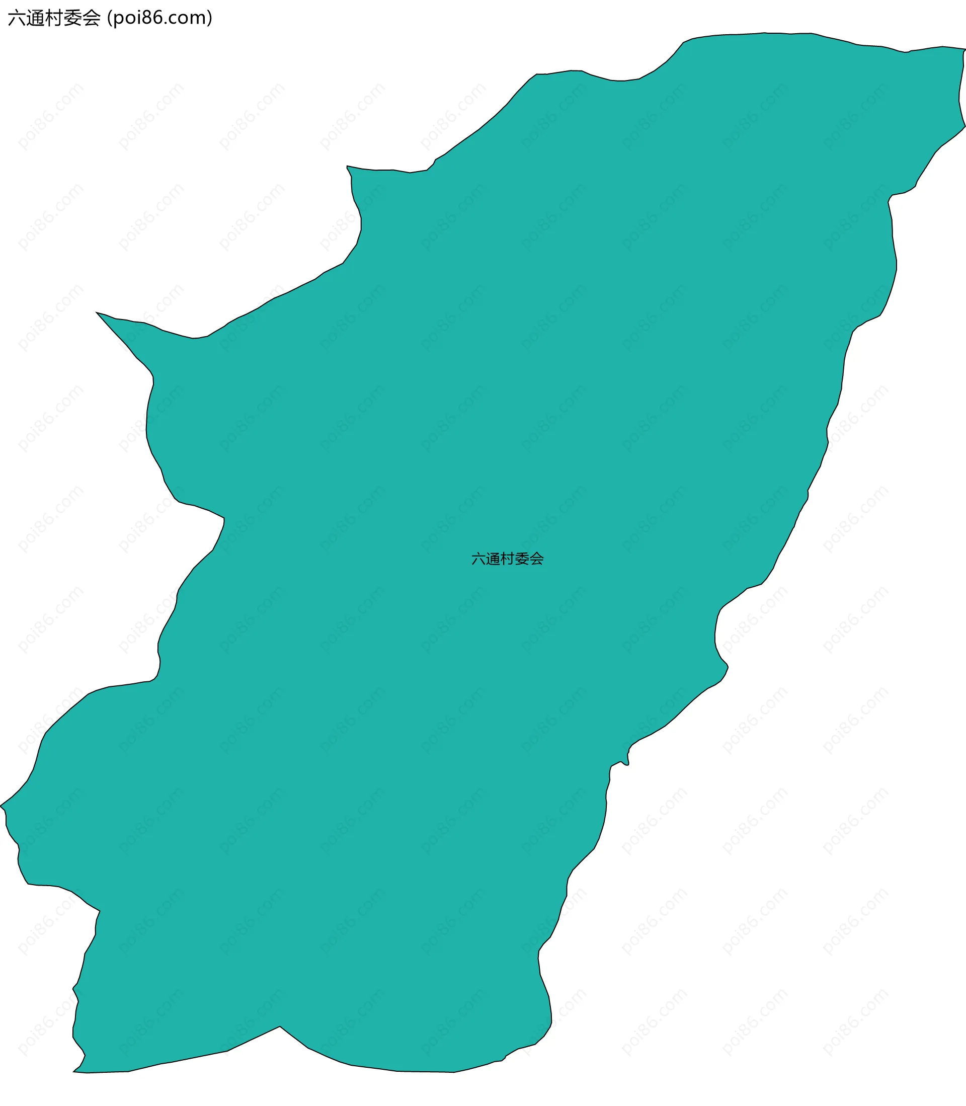 六通村委会边界地图