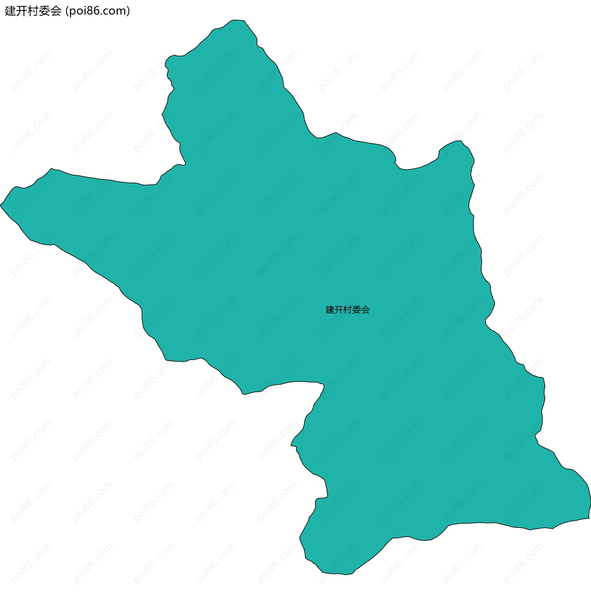 建开村委会边界地图