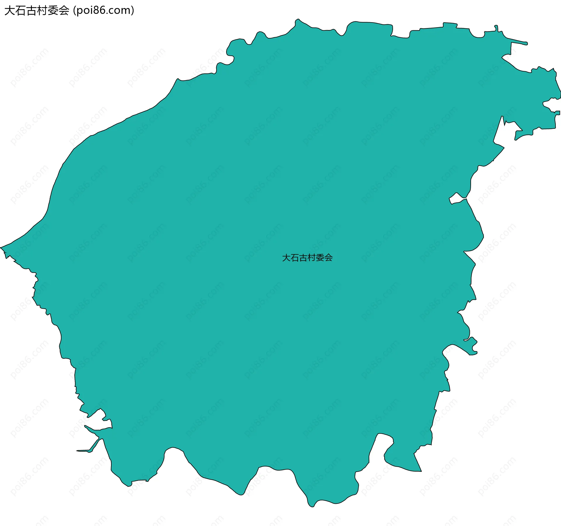 大石古村委会边界地图